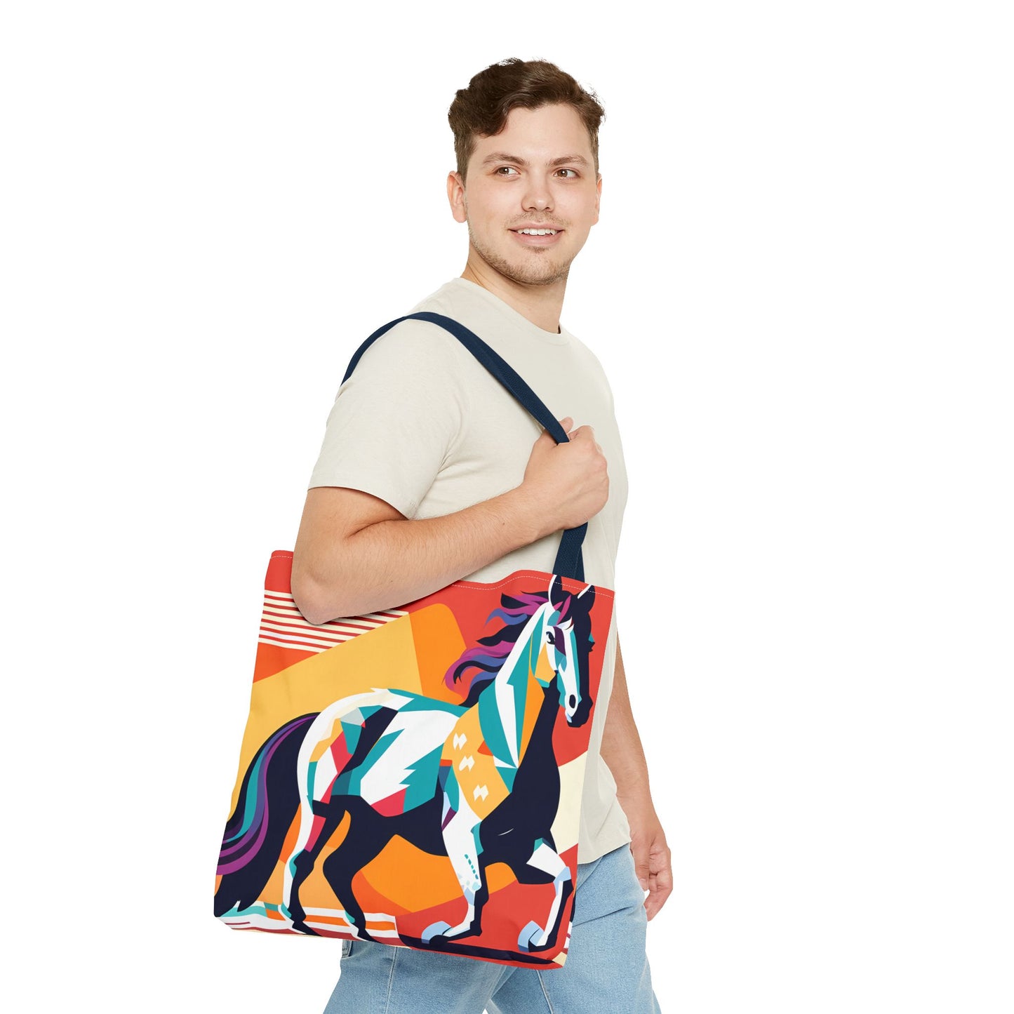 Retro Horse Tote Bag