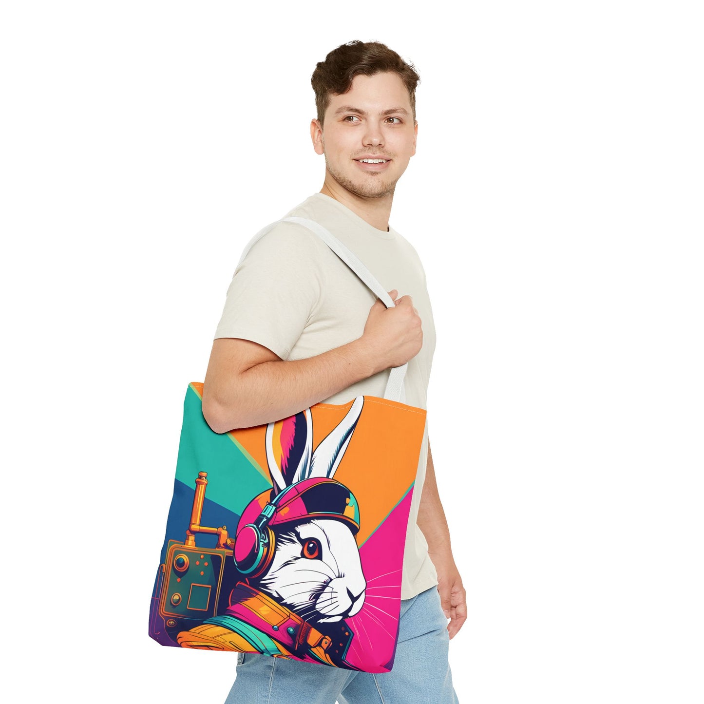 Teslapunk Rabbit Tote Bag