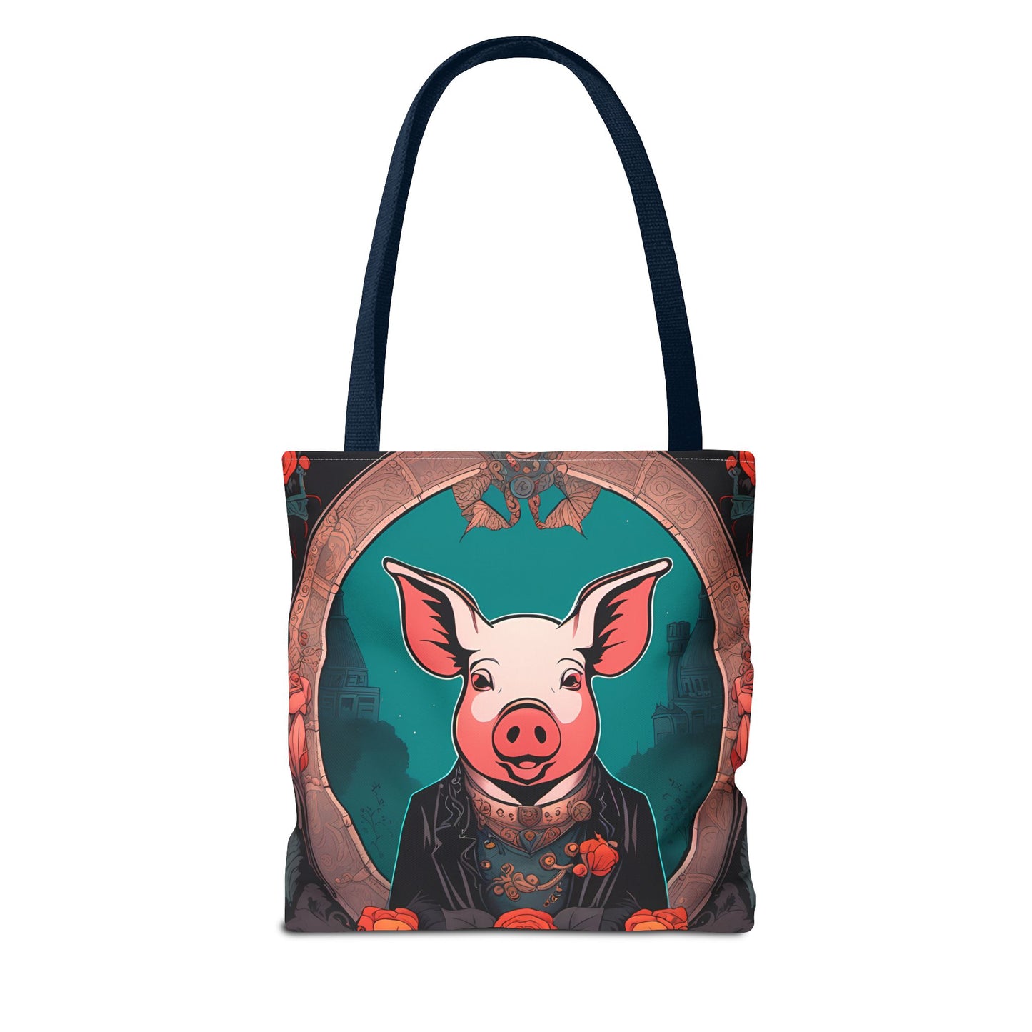 Charming Victorian Pig Tote Bag
