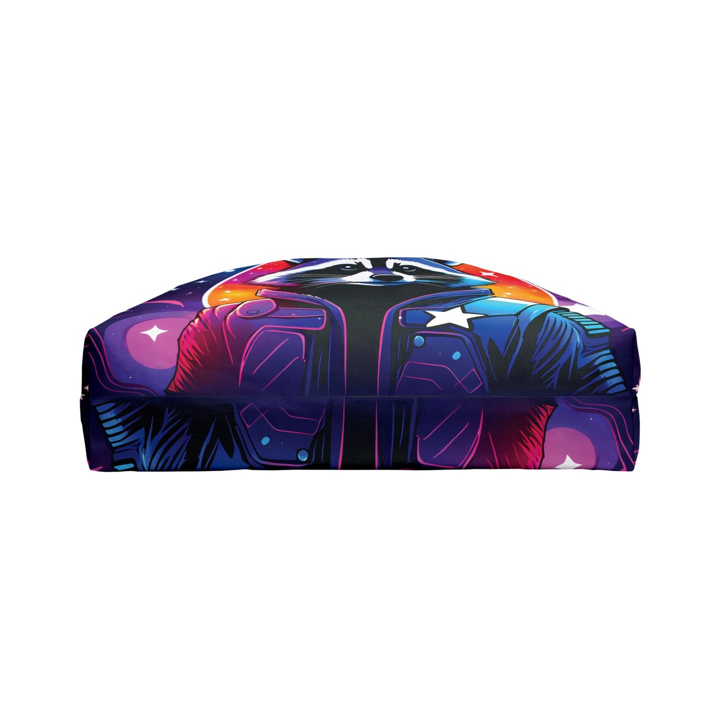 Galactic Space Soldier Raccoon Tote Bag