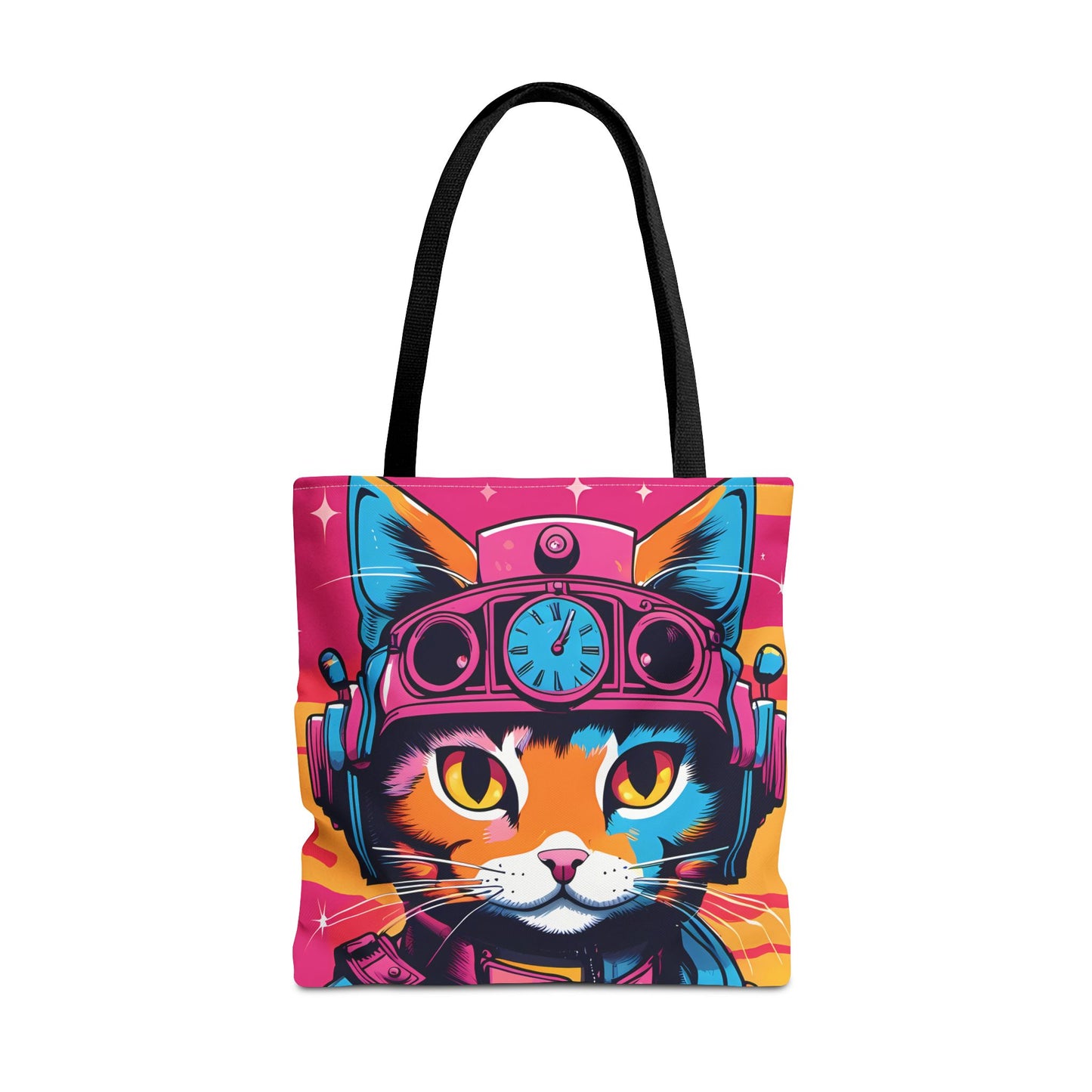 Futuristic Cat Tote Bag