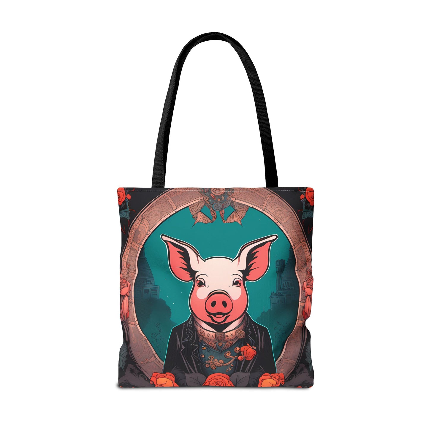 Charming Victorian Pig Tote Bag