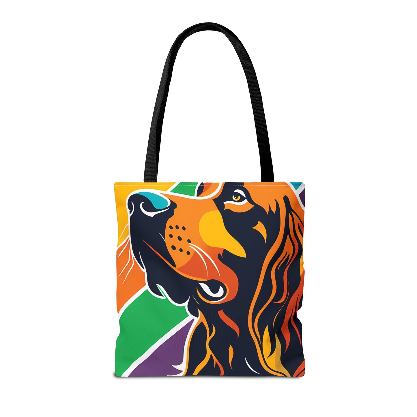 Colorful Irish Setter Tote Bag