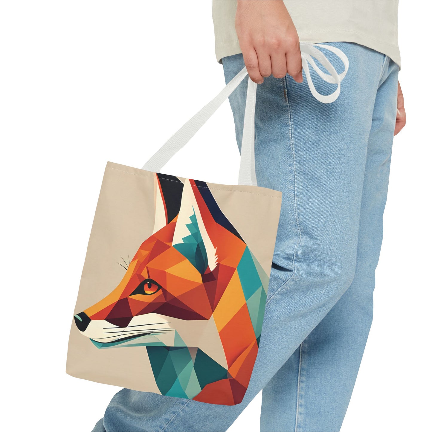 Geometric Fox Tote Bag