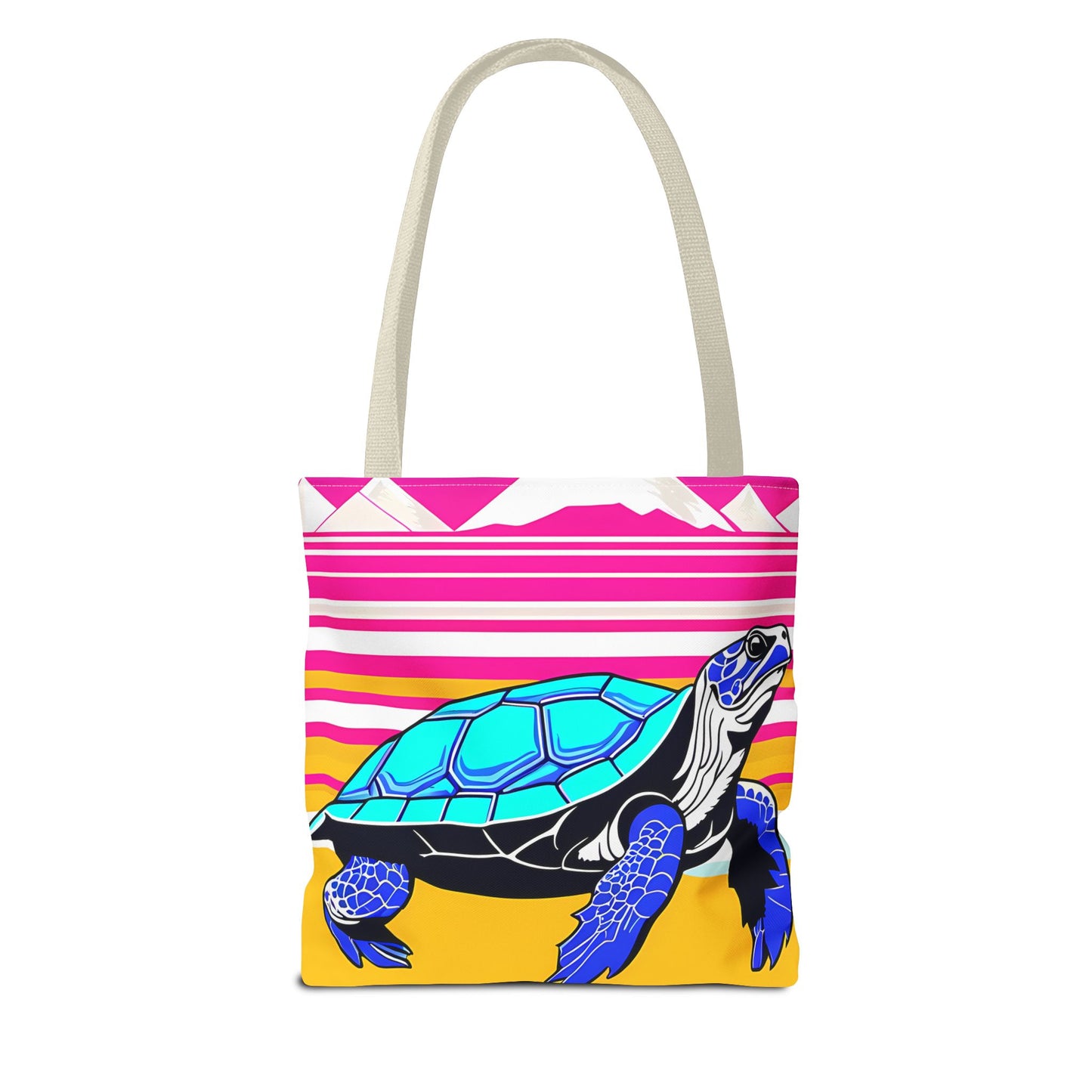 Retro Turtle Beach Tote Bag