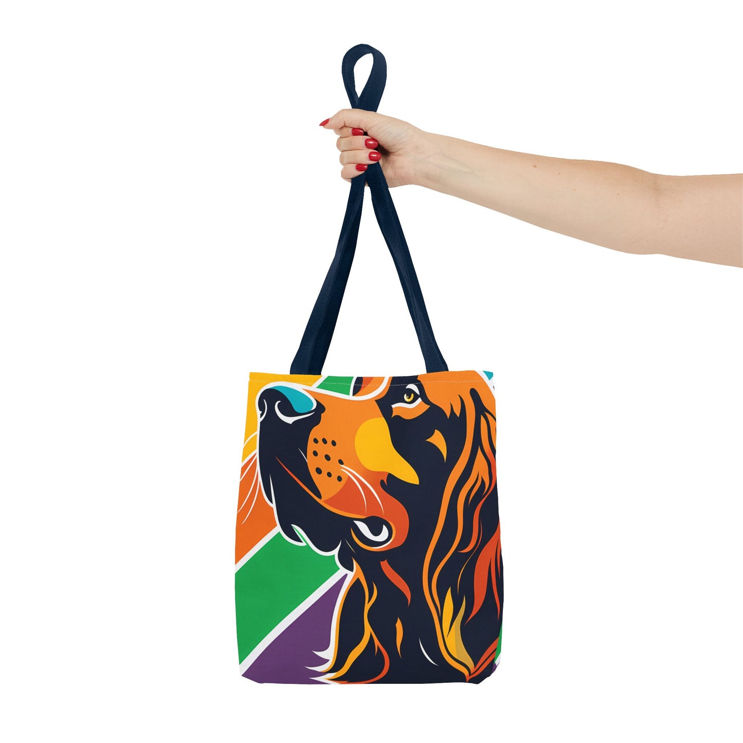 Colorful Irish Setter Tote Bag
