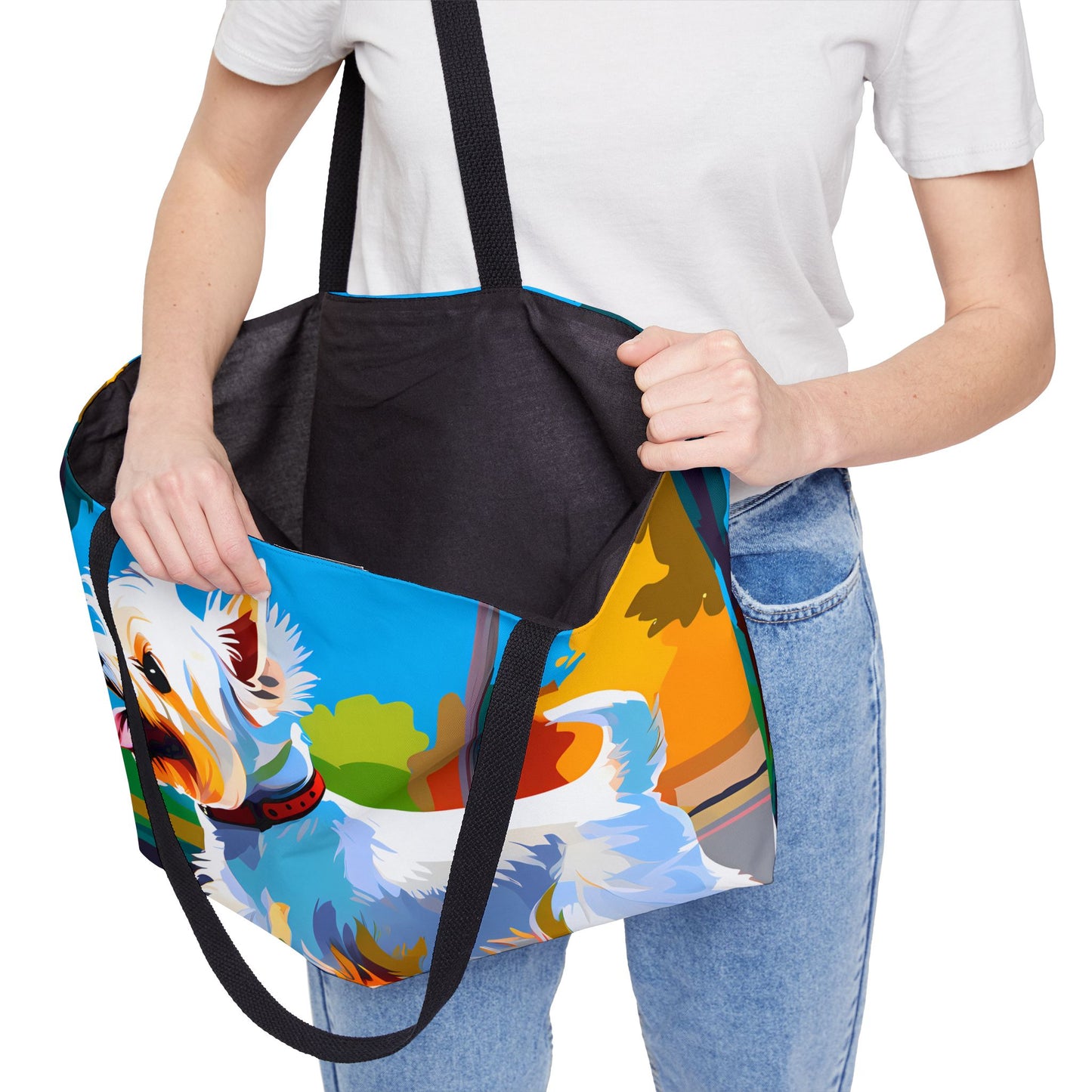 West Highland Terrier in a Park Tote Bag