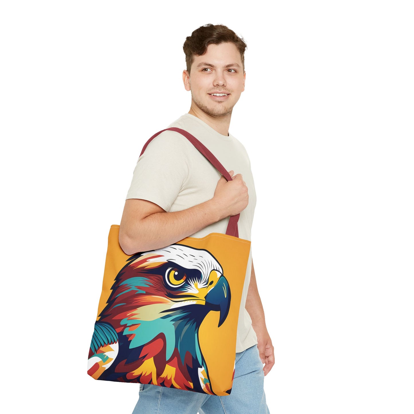 Majestic Hawk Portrait Tote Bag