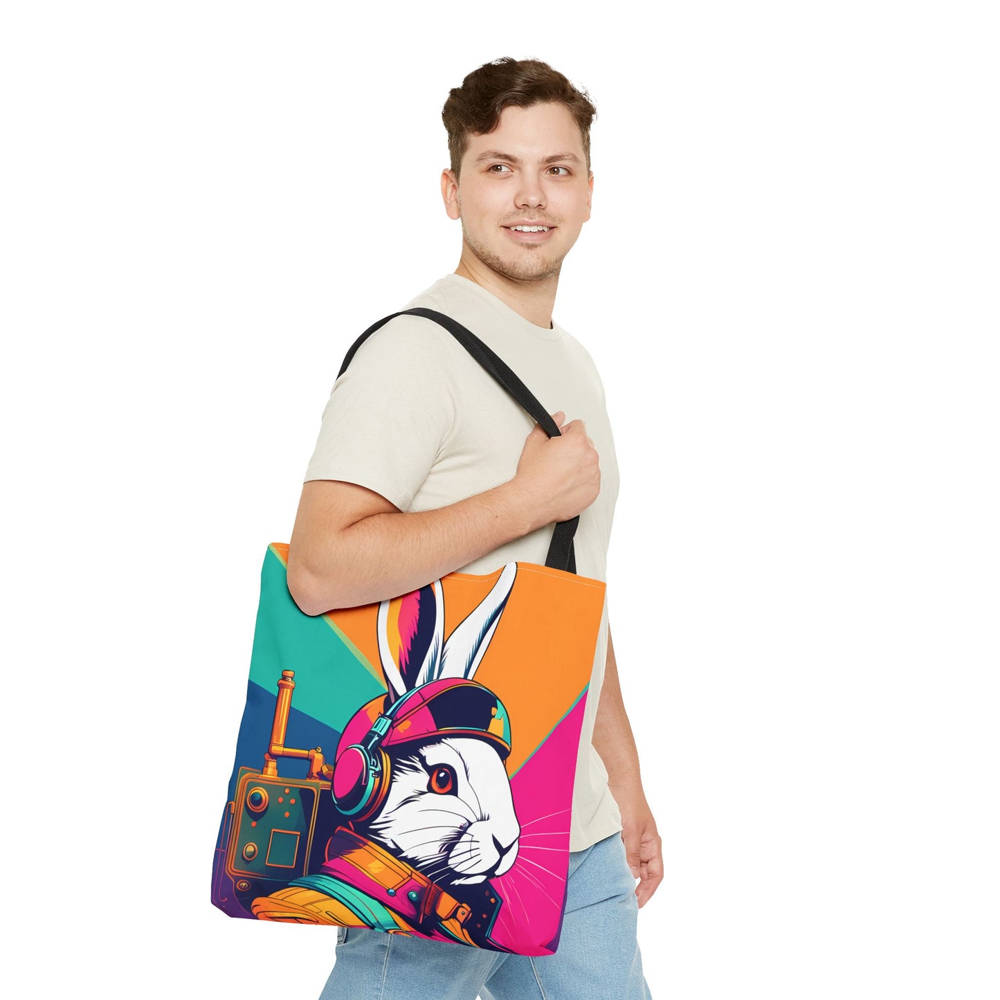 Teslapunk Rabbit Tote Bag