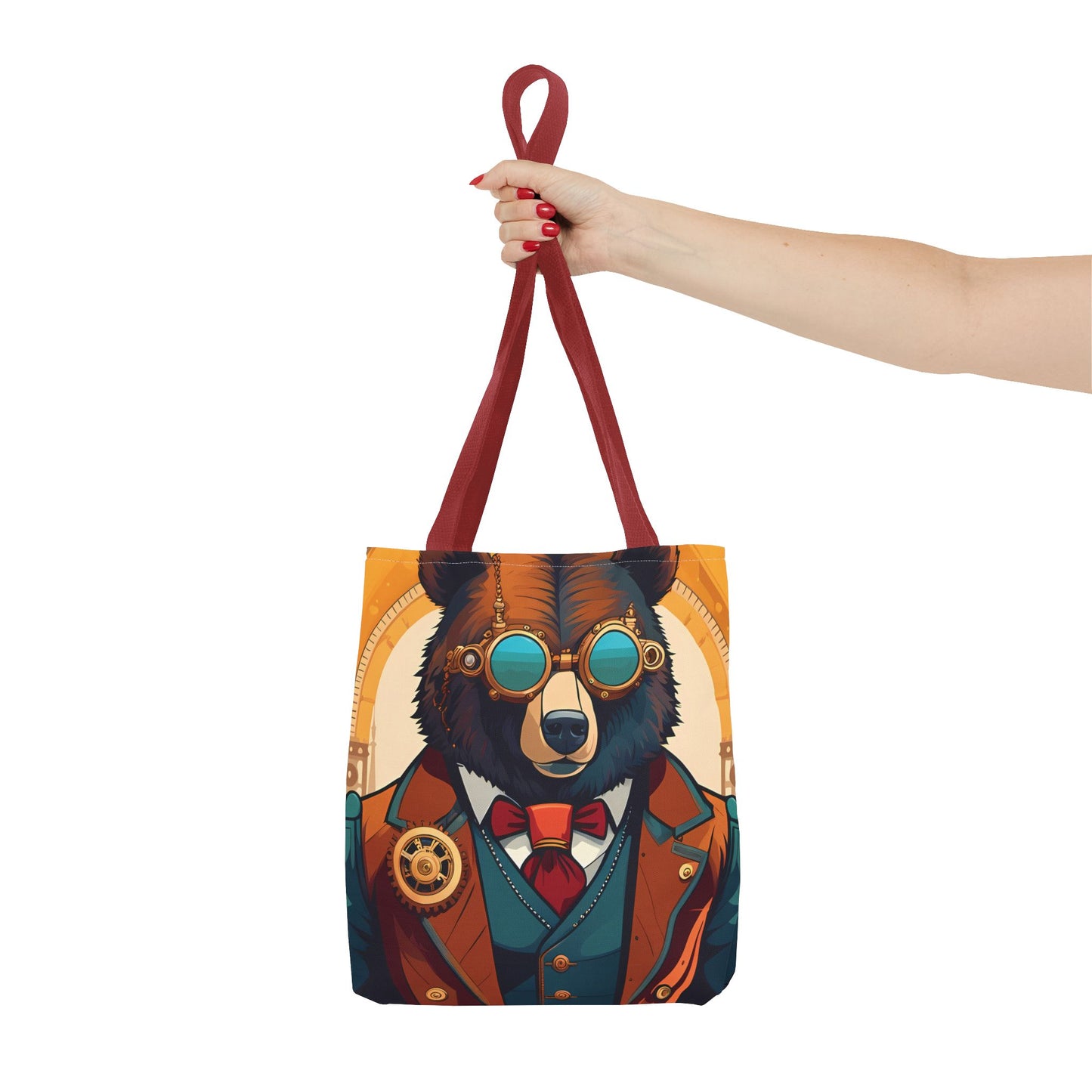 Steampunk Bear Tote Bag