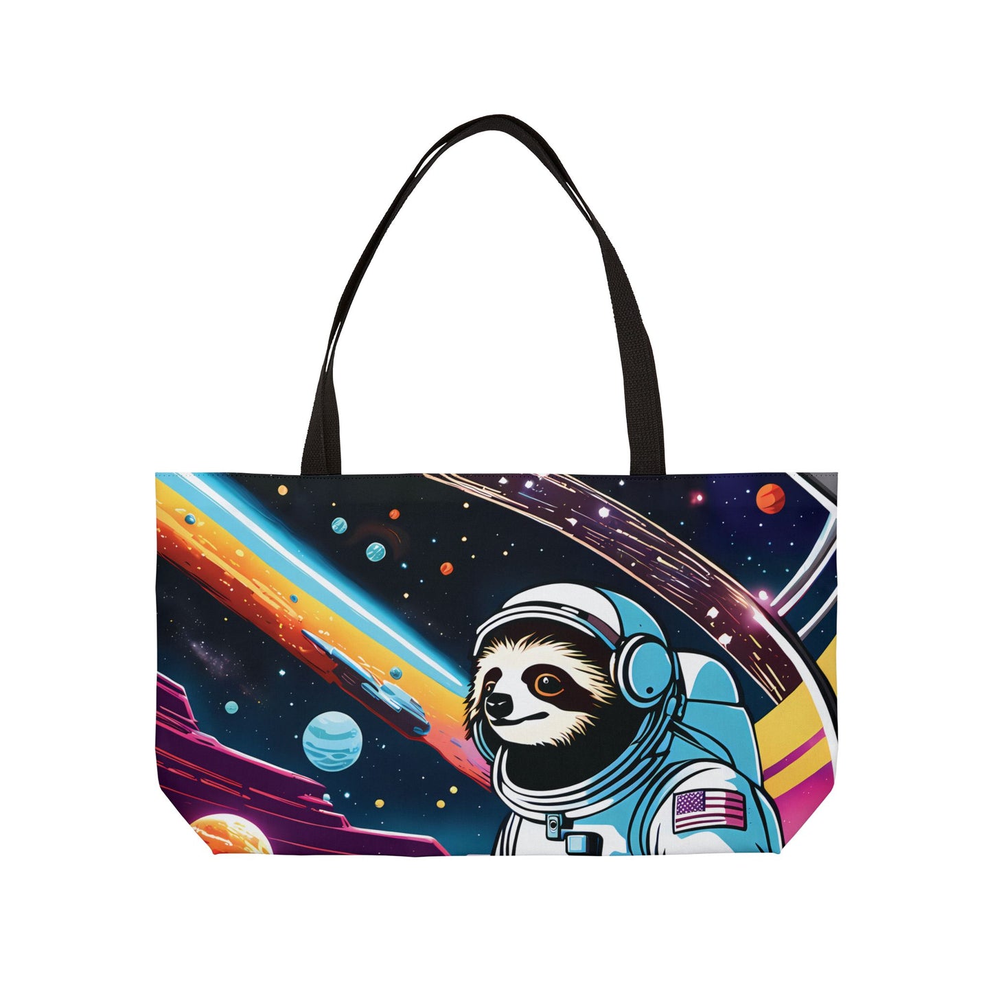 Cosmic Sloth Astronaut Tote Bag