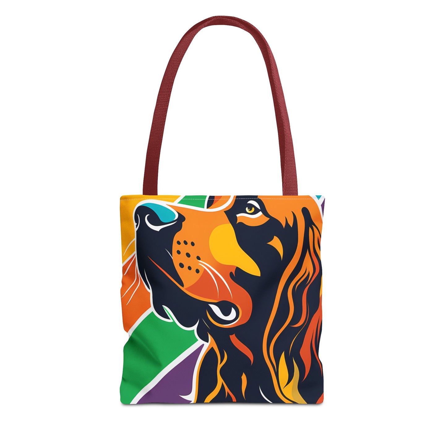 Colorful Irish Setter Tote Bag