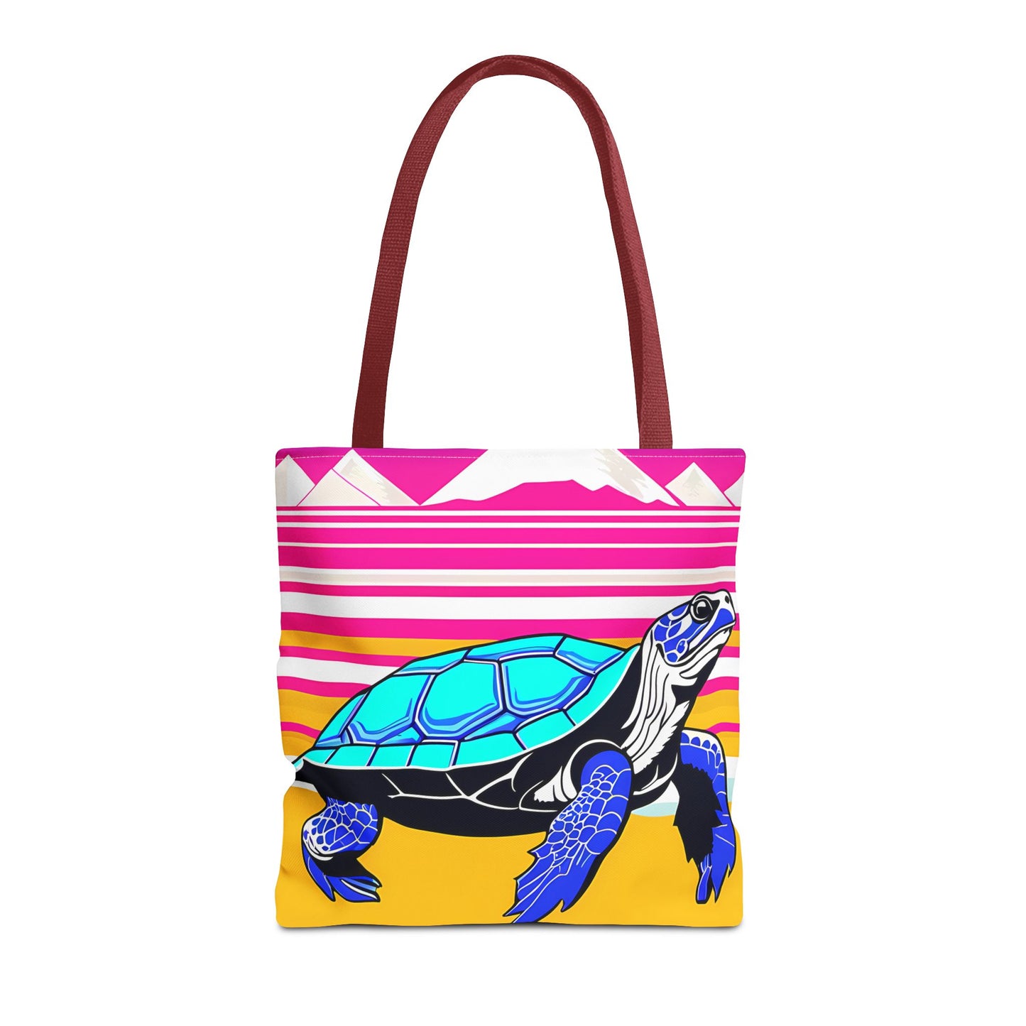 Retro Turtle Beach Tote Bag