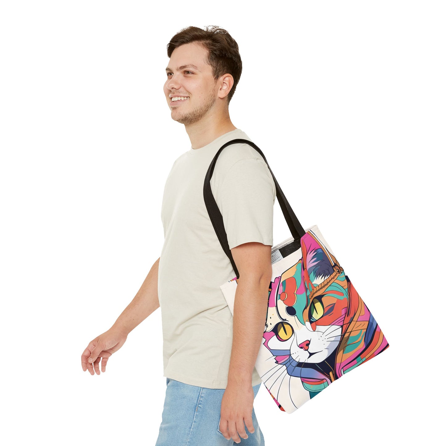 Abstract Feline Fantasy Tote Bag