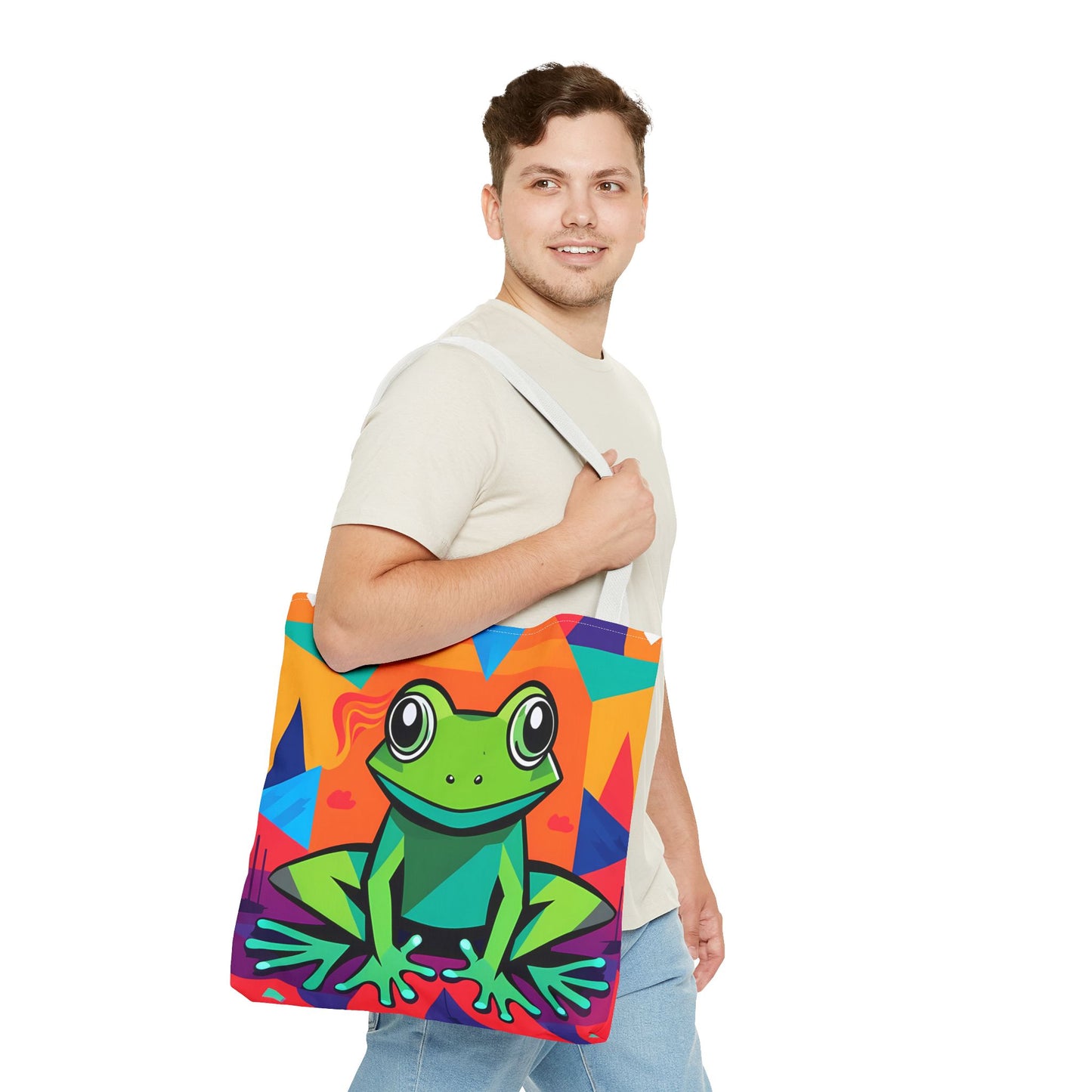 Vibrant Tree Frog Tote Bag