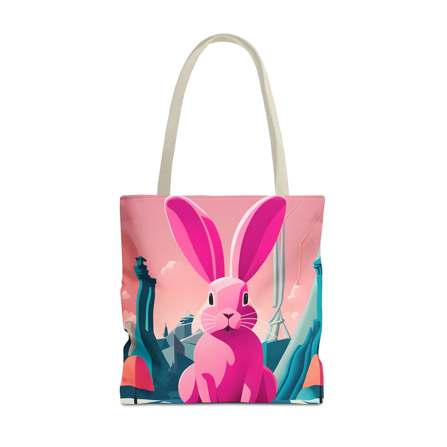 Urban Pink Rabbit Tote Bag