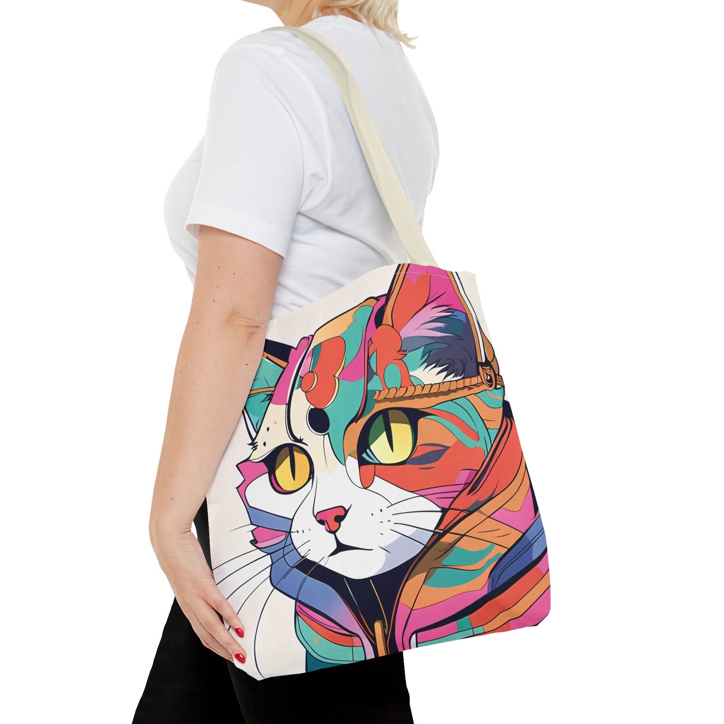 Abstract Feline Fantasy Tote Bag