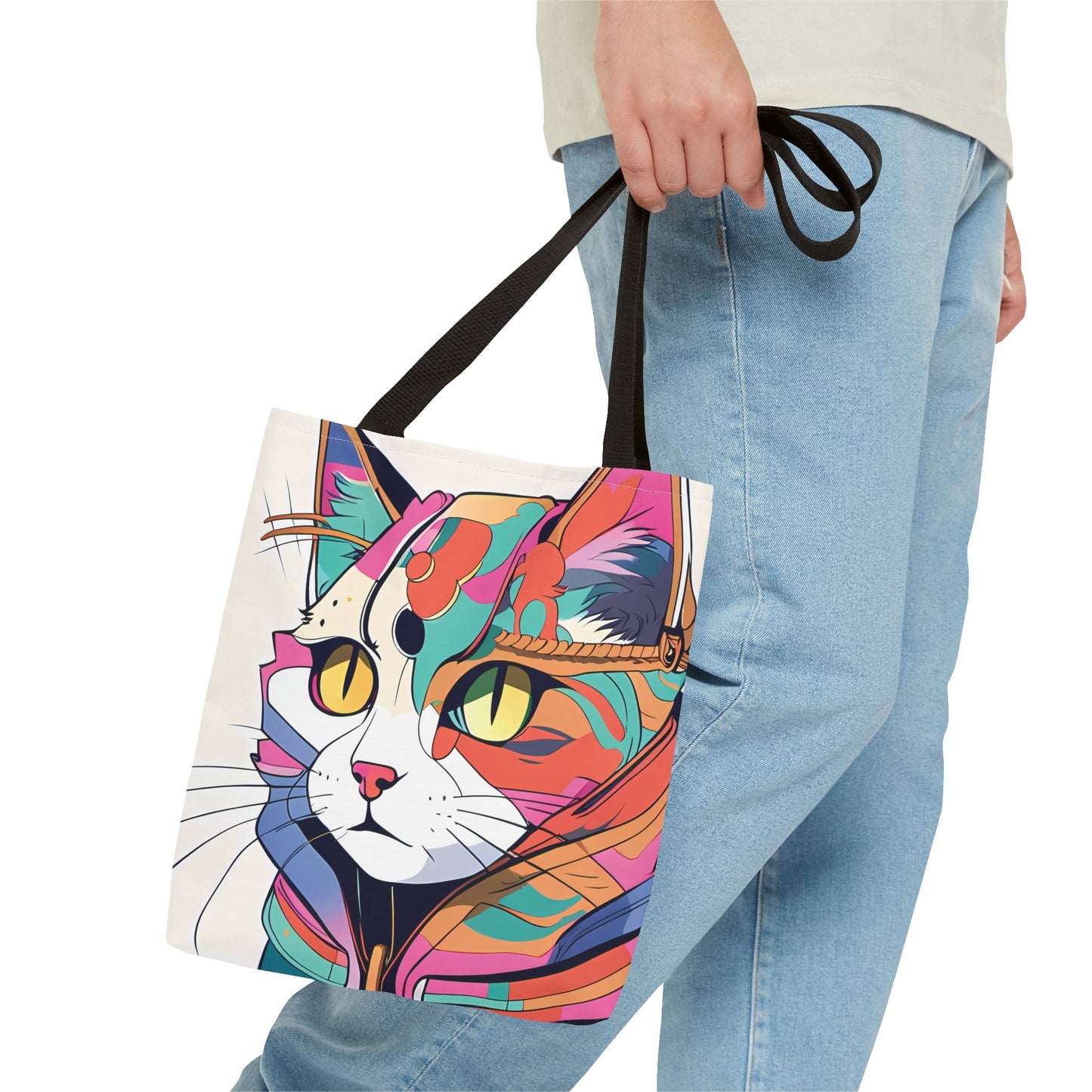 Abstract Feline Fantasy Tote Bag
