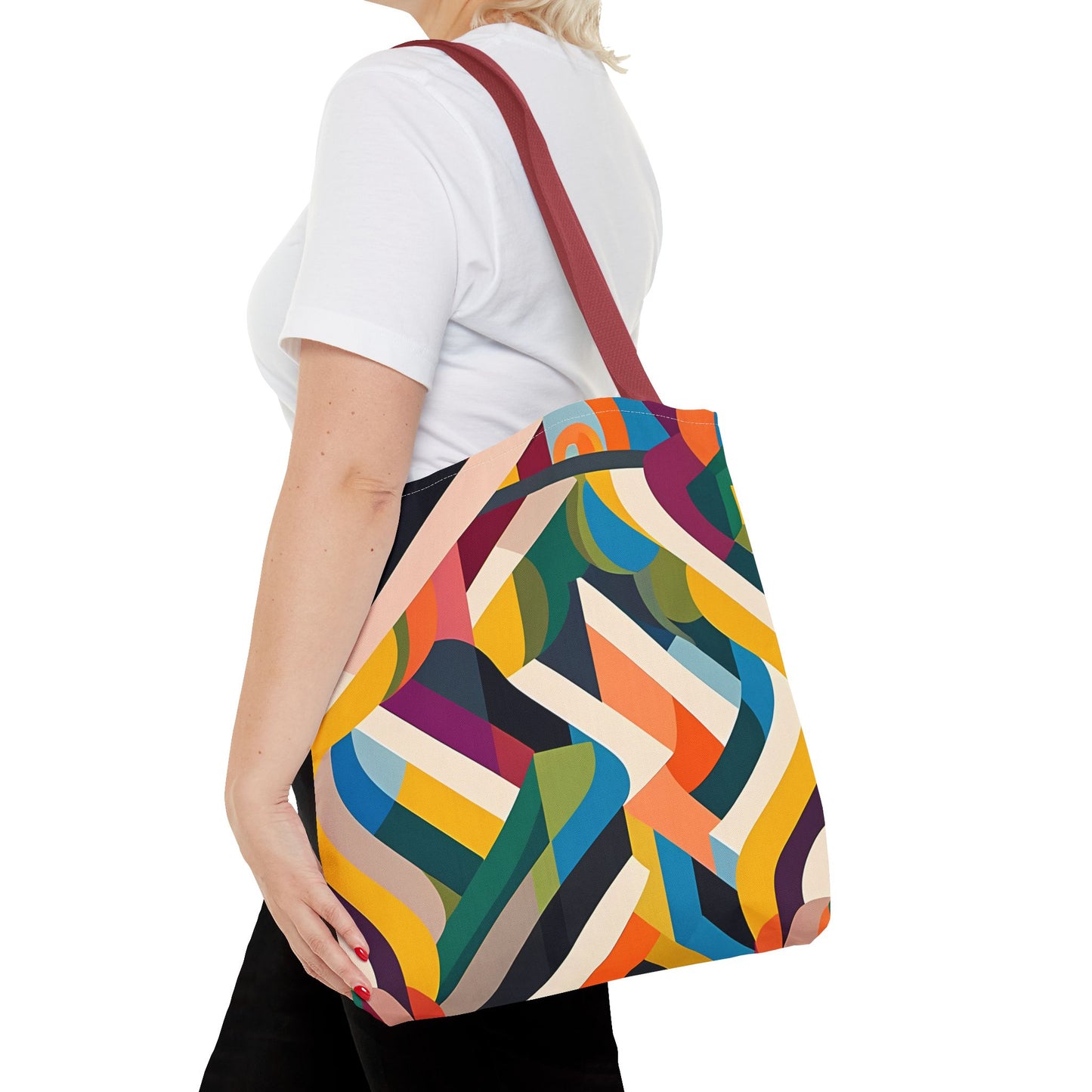 Abstract Ribbons Tote Bag