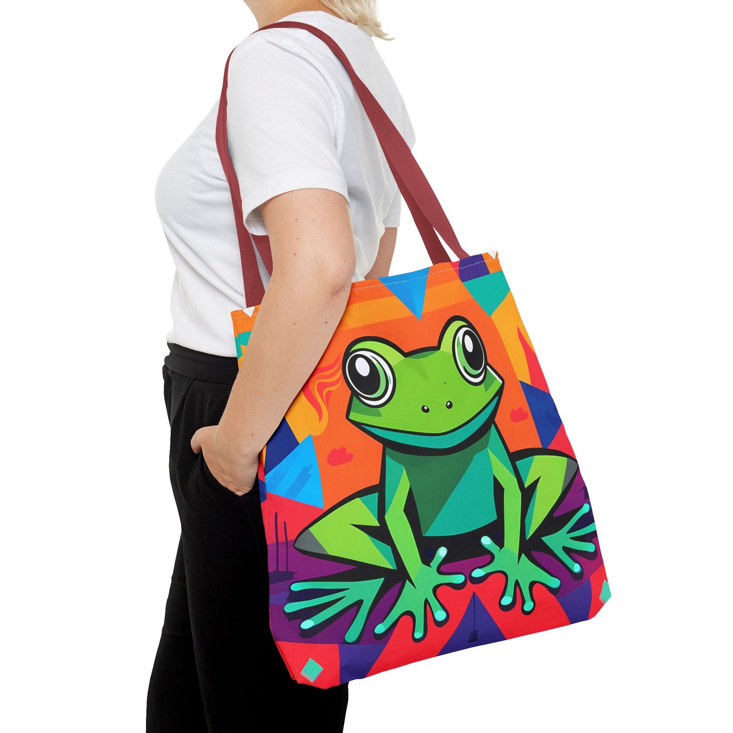 Vibrant Tree Frog Tote Bag