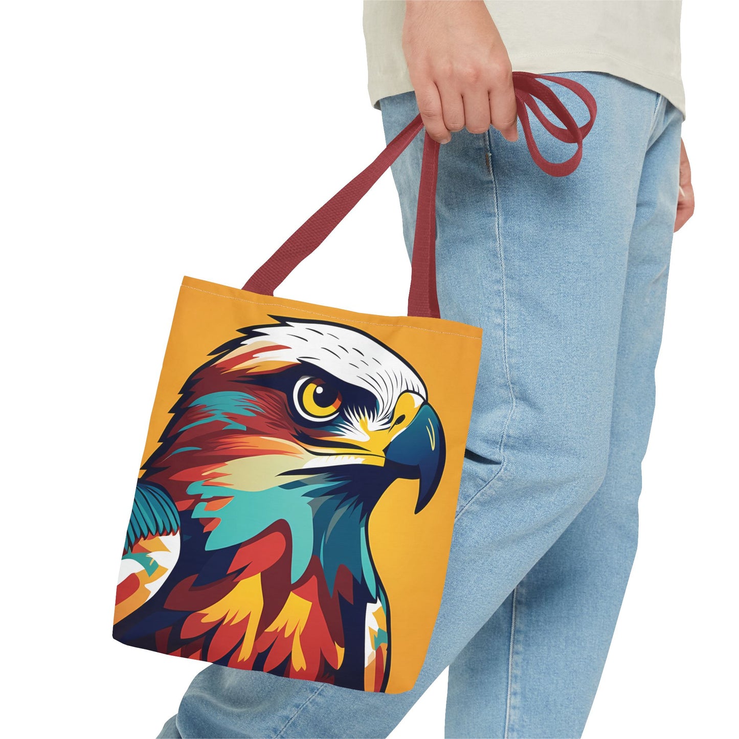 Majestic Hawk Portrait Tote Bag