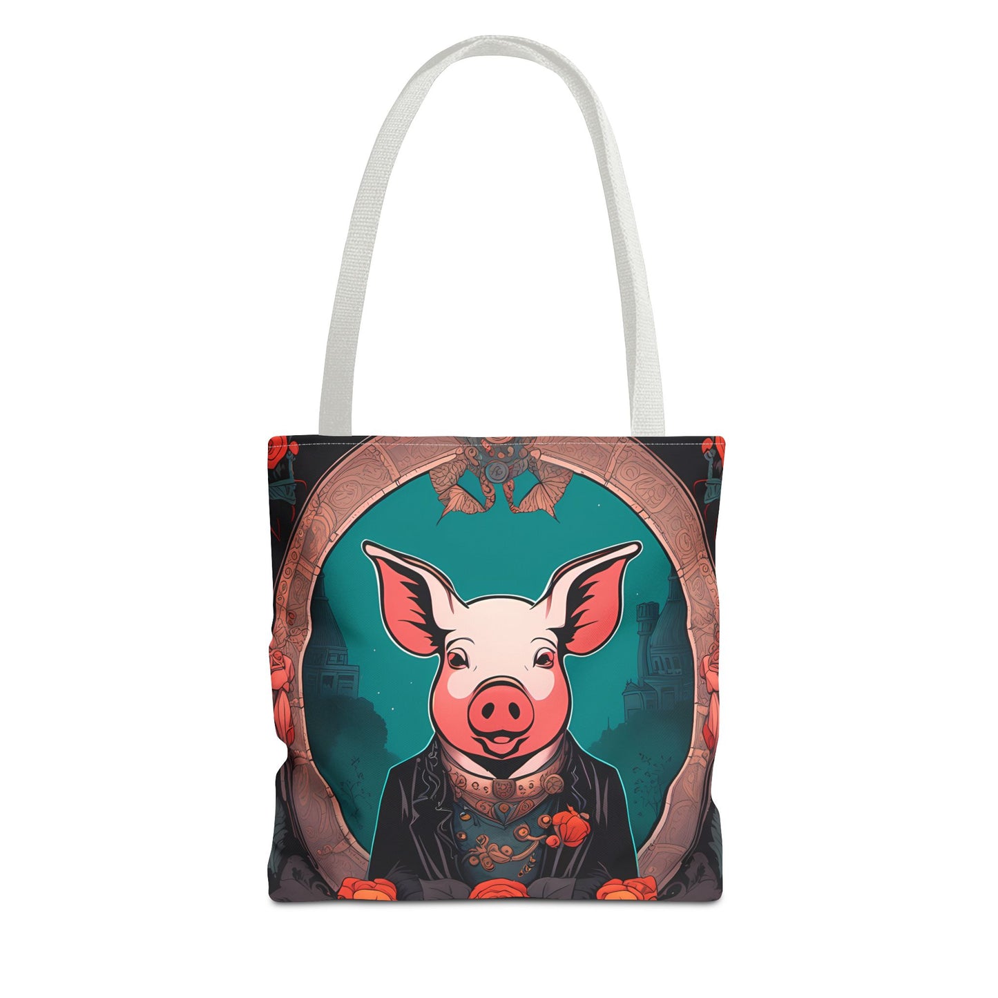 Charming Victorian Pig Tote Bag