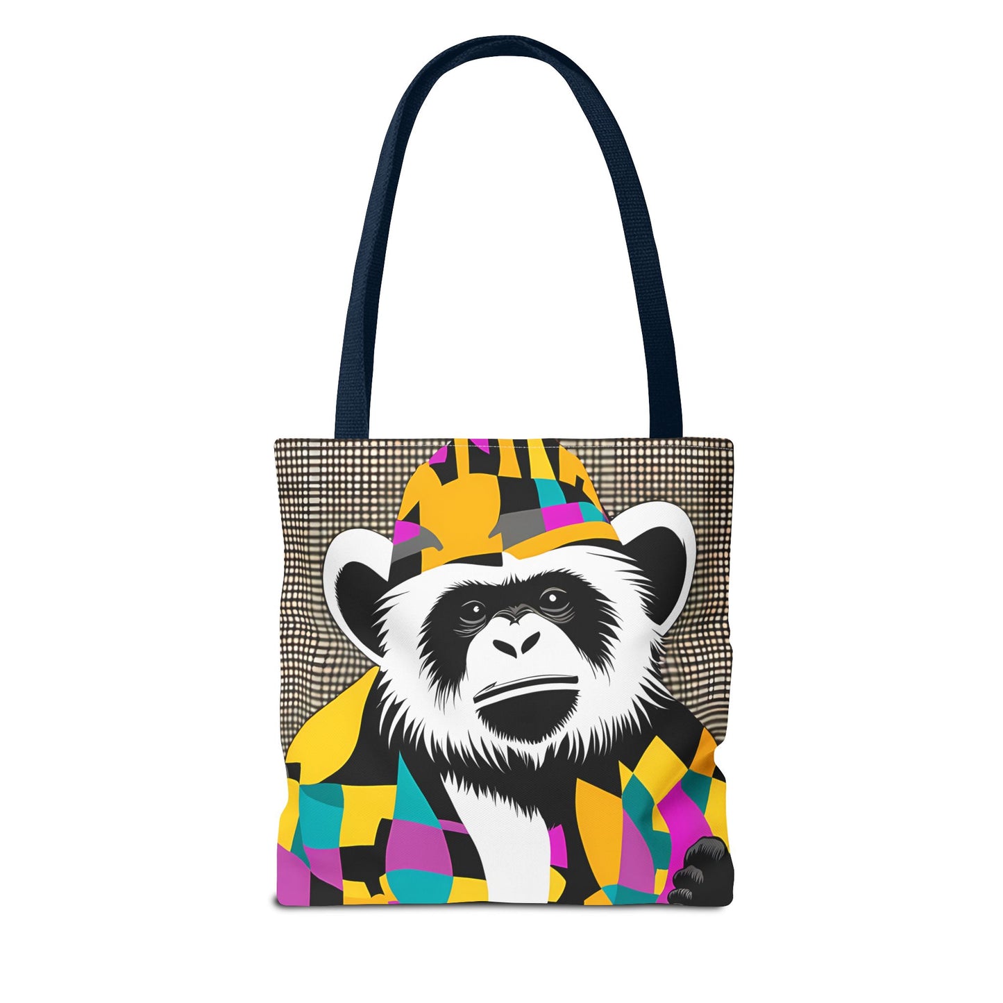 Geometric Monkey Tote Bag