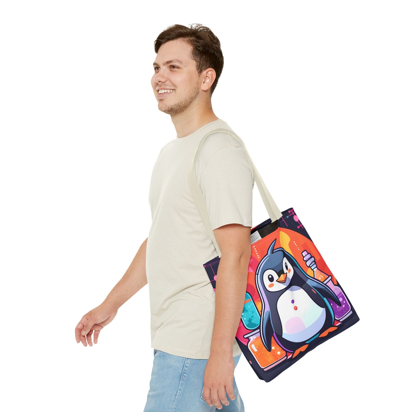 Science Penguin Tote Bag