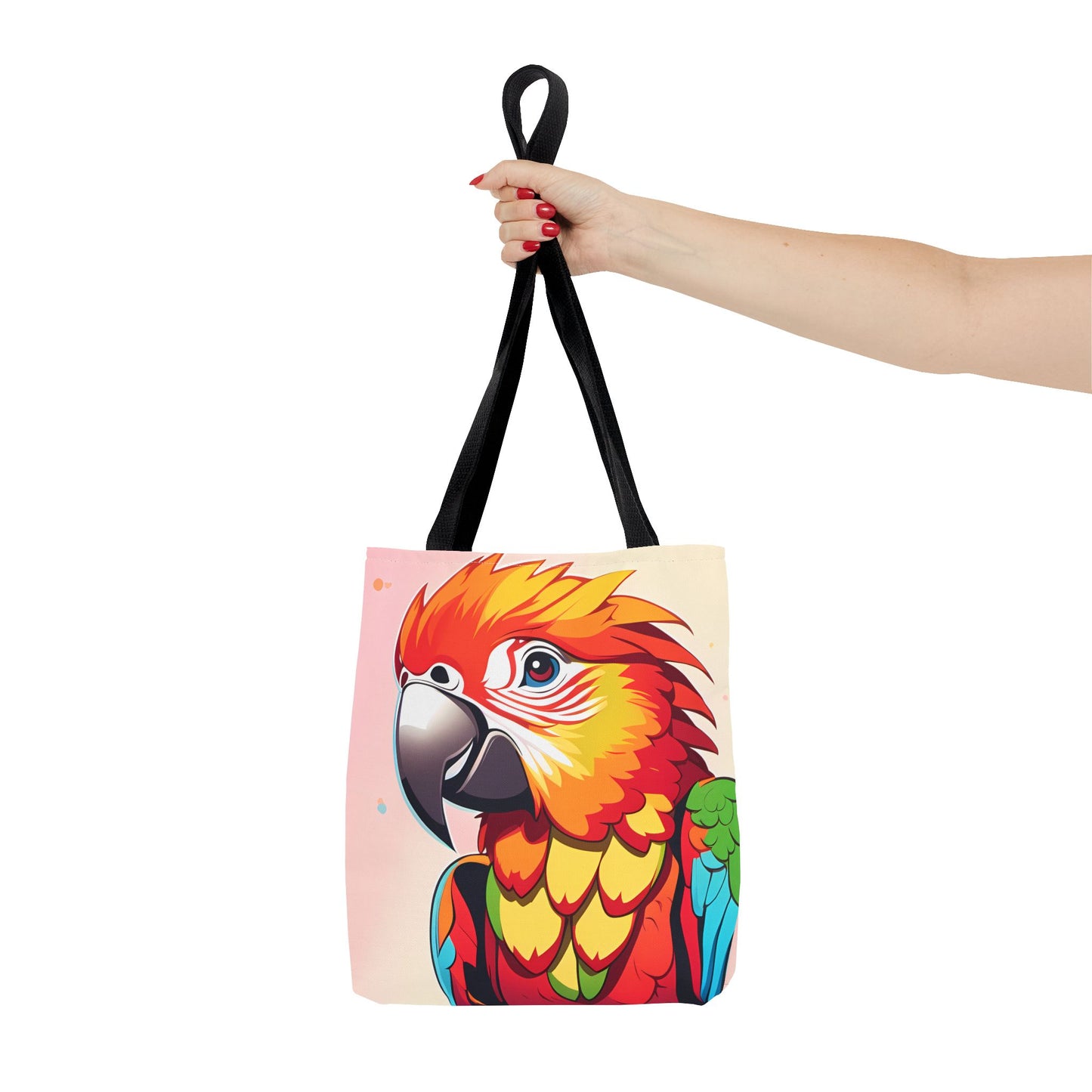 Pretty Parrot Print Tote Bag