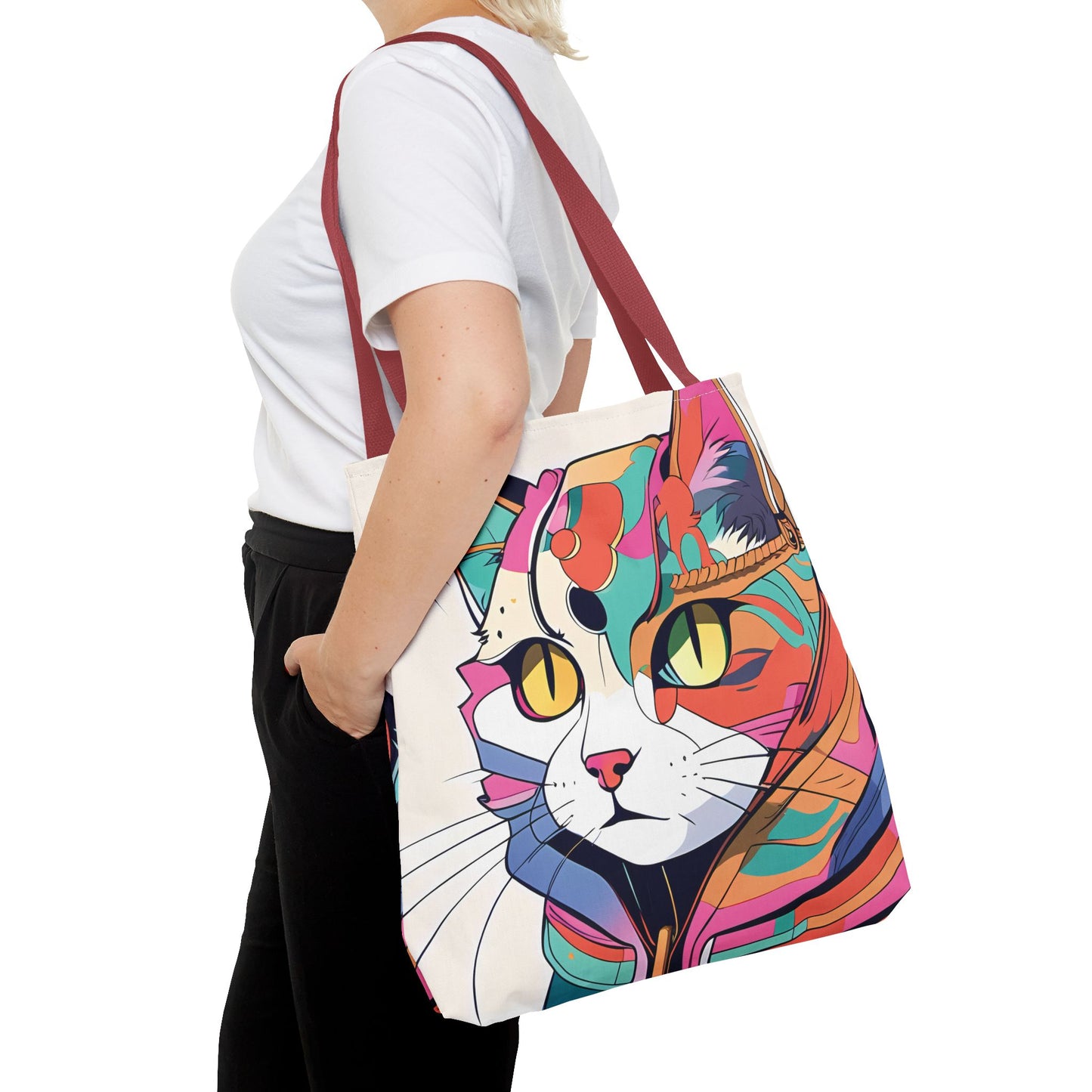 Abstract Feline Fantasy Tote Bag