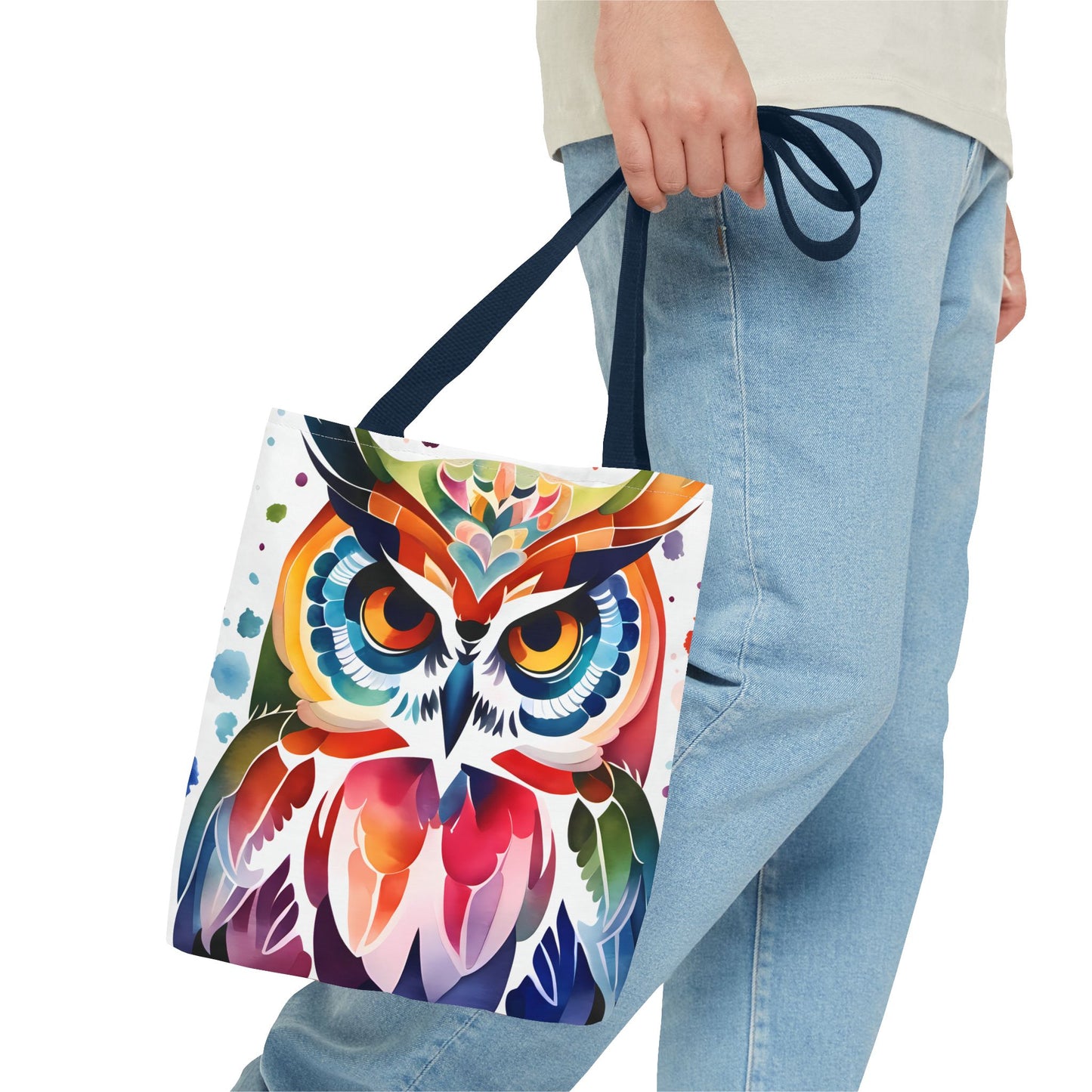 Artistic Owl Tote Bag