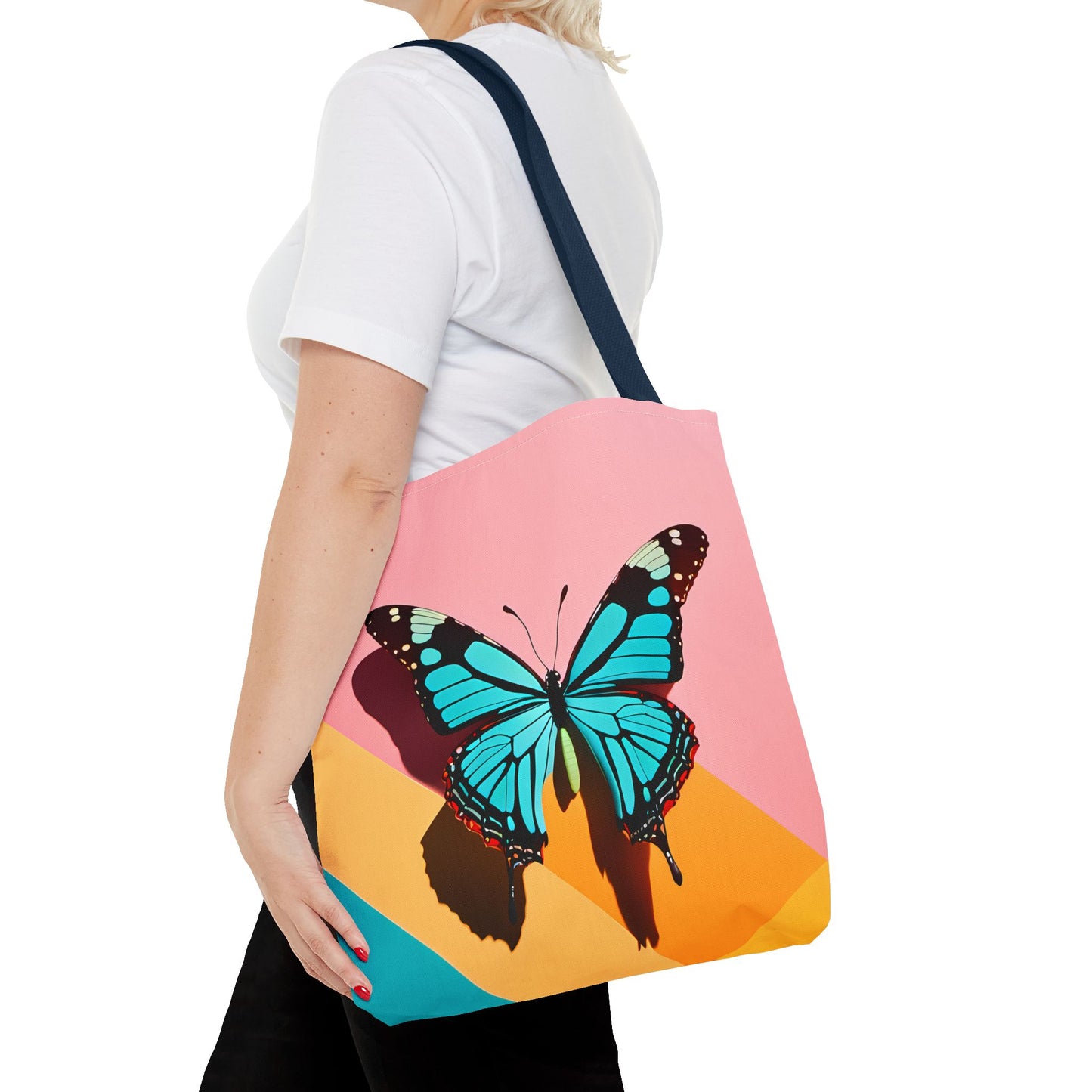 Blue Butterfly Tote Bag