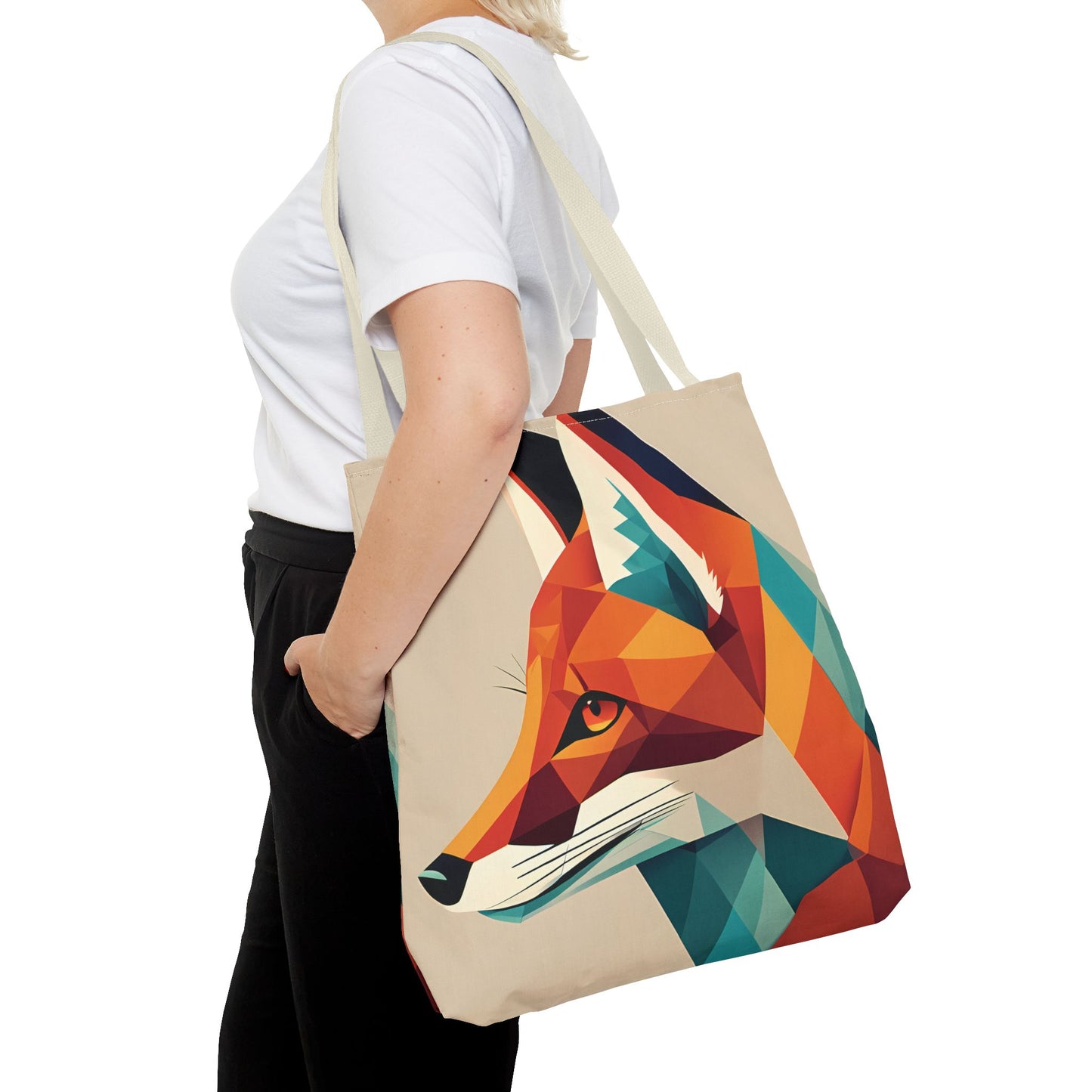 Geometric Fox Tote Bag