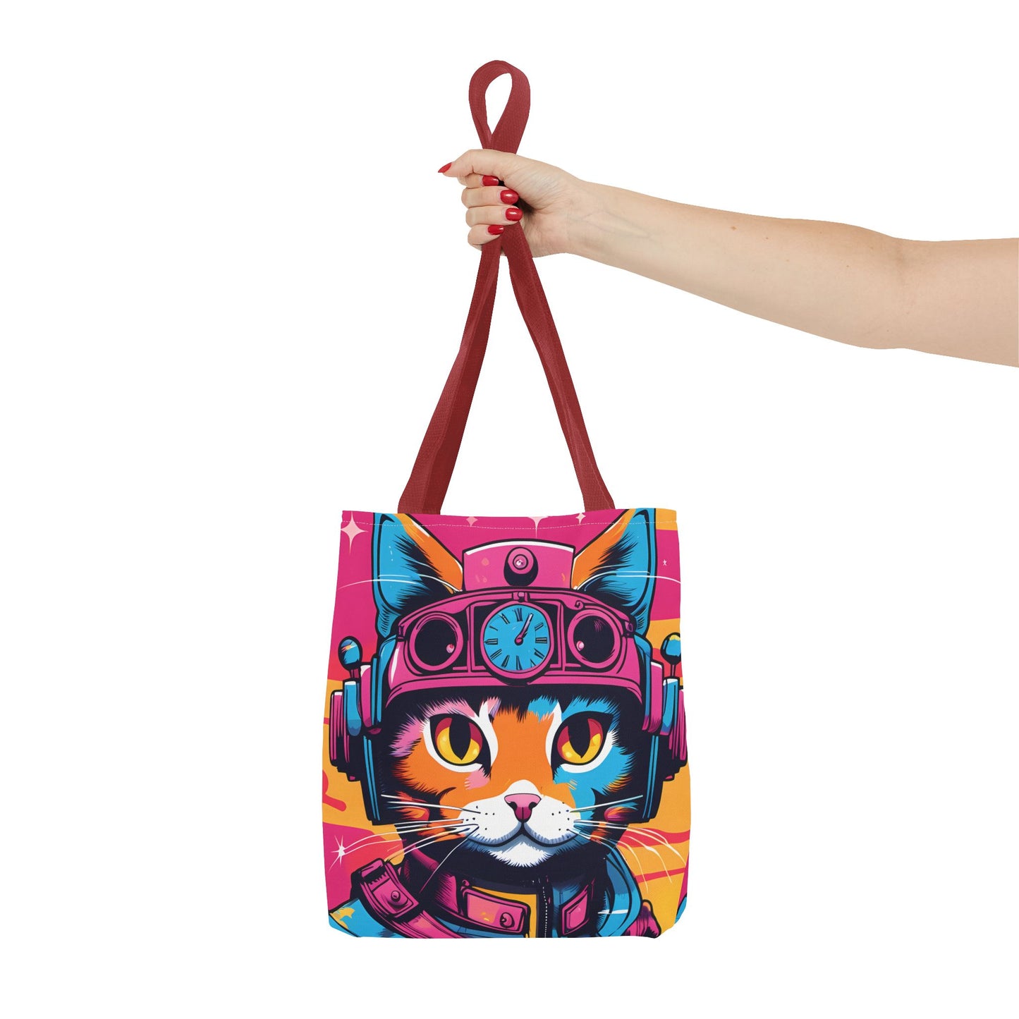 Futuristic Cat Tote Bag