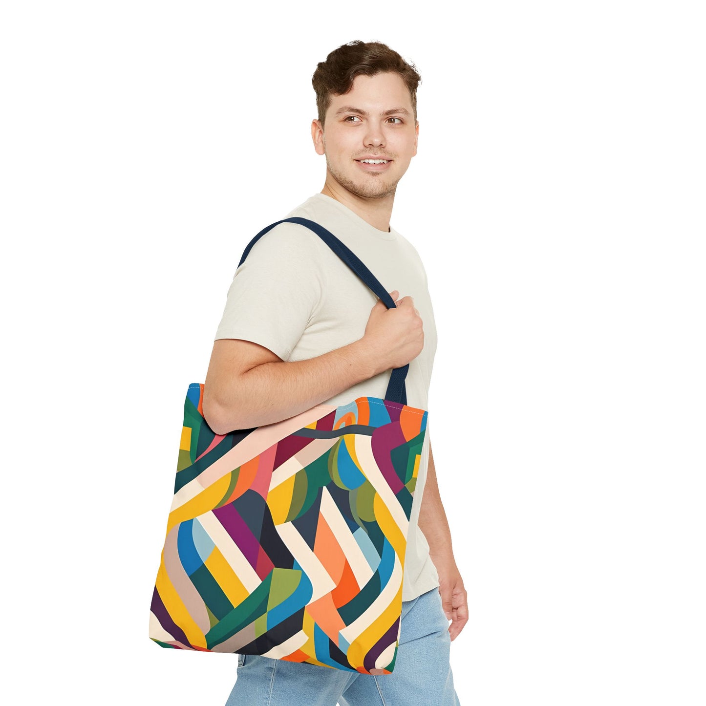 Abstract Ribbons Tote Bag