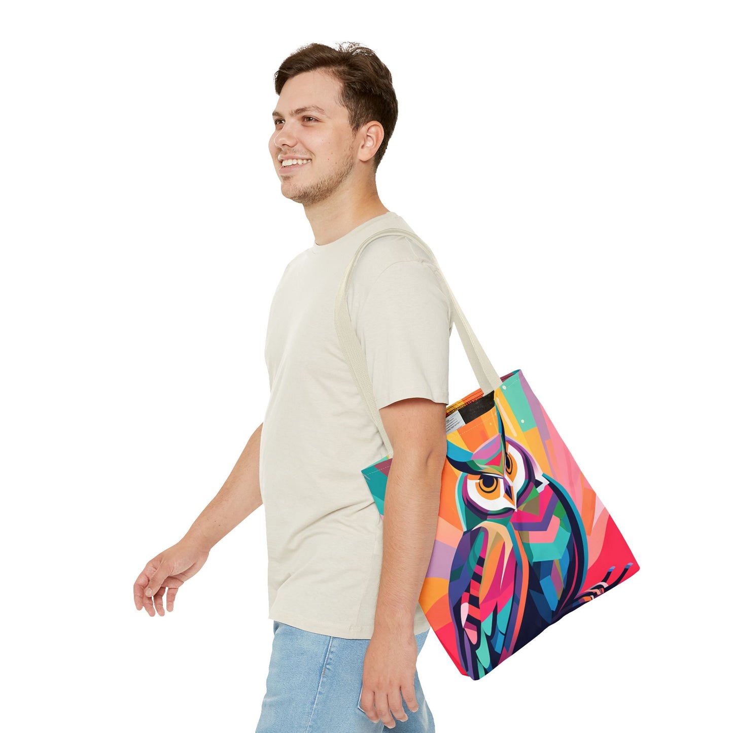 Abstract Owl Tote Bag