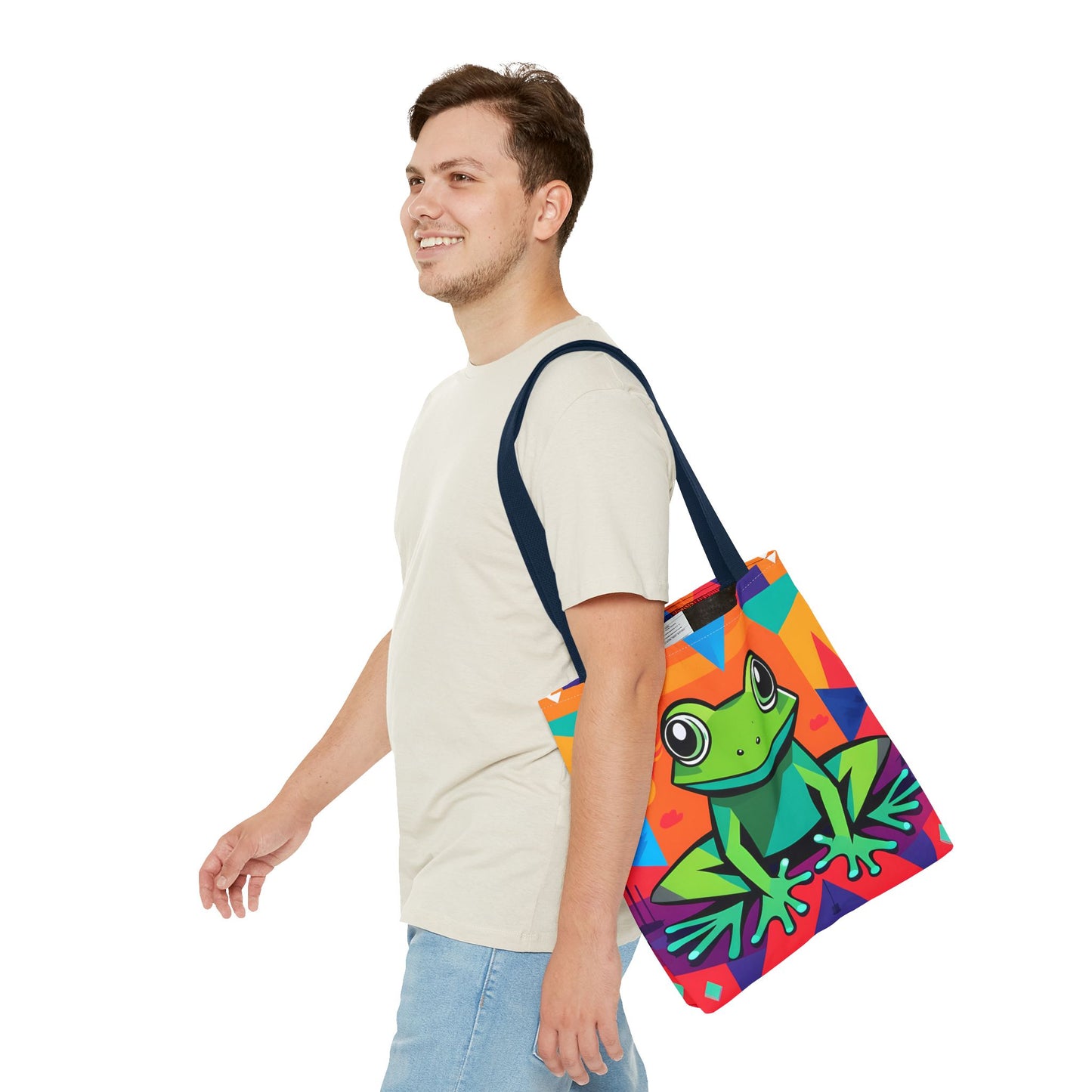 Vibrant Tree Frog Tote Bag