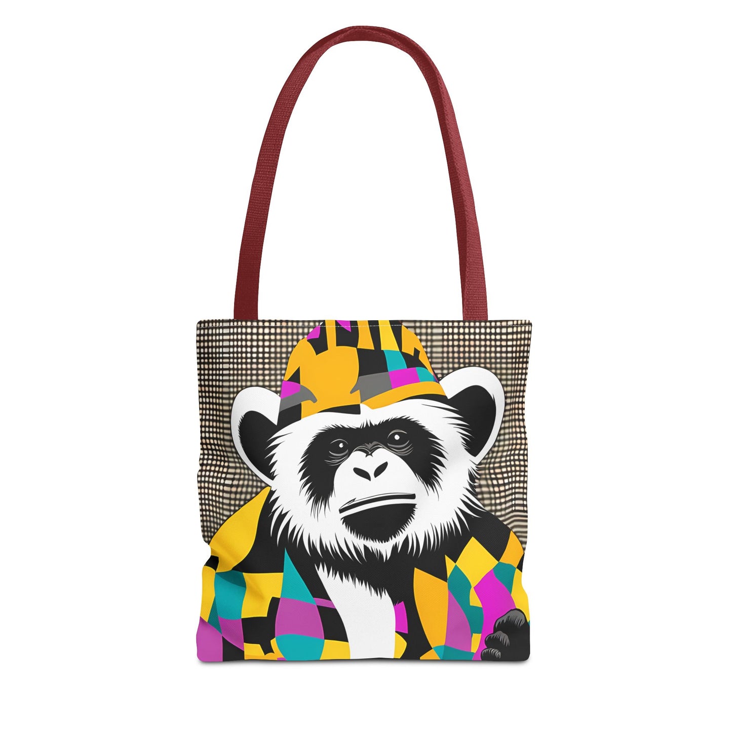 Geometric Monkey Tote Bag