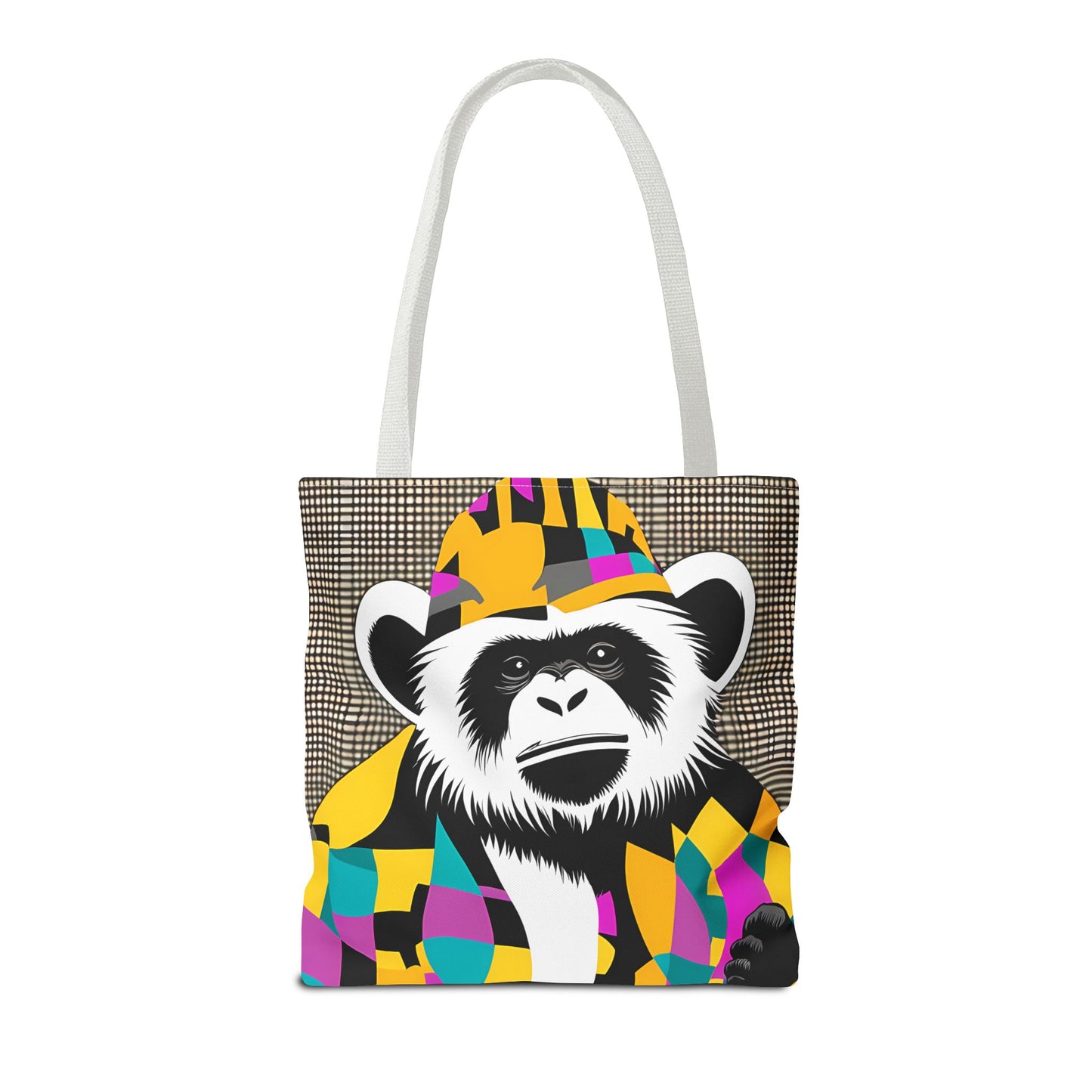 Geometric Monkey Tote Bag
