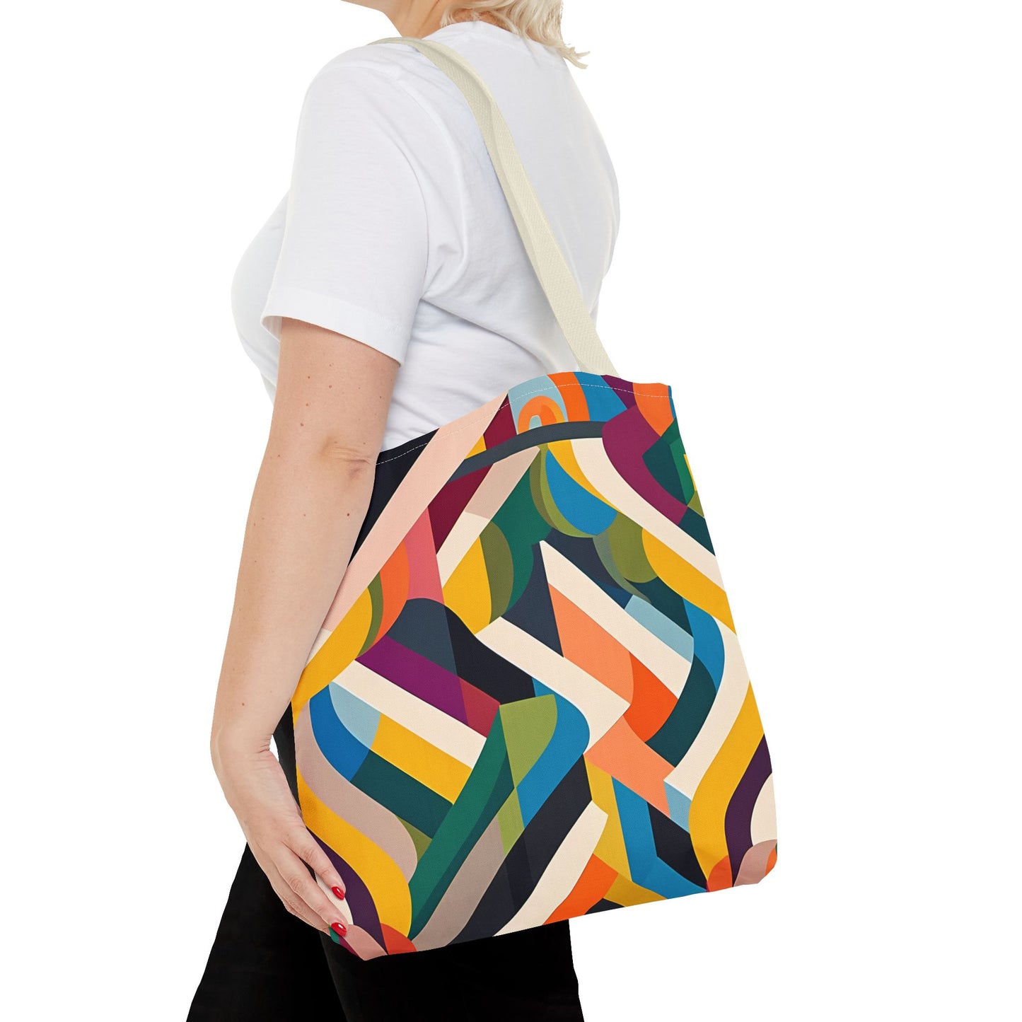 Abstract Ribbons Tote Bag