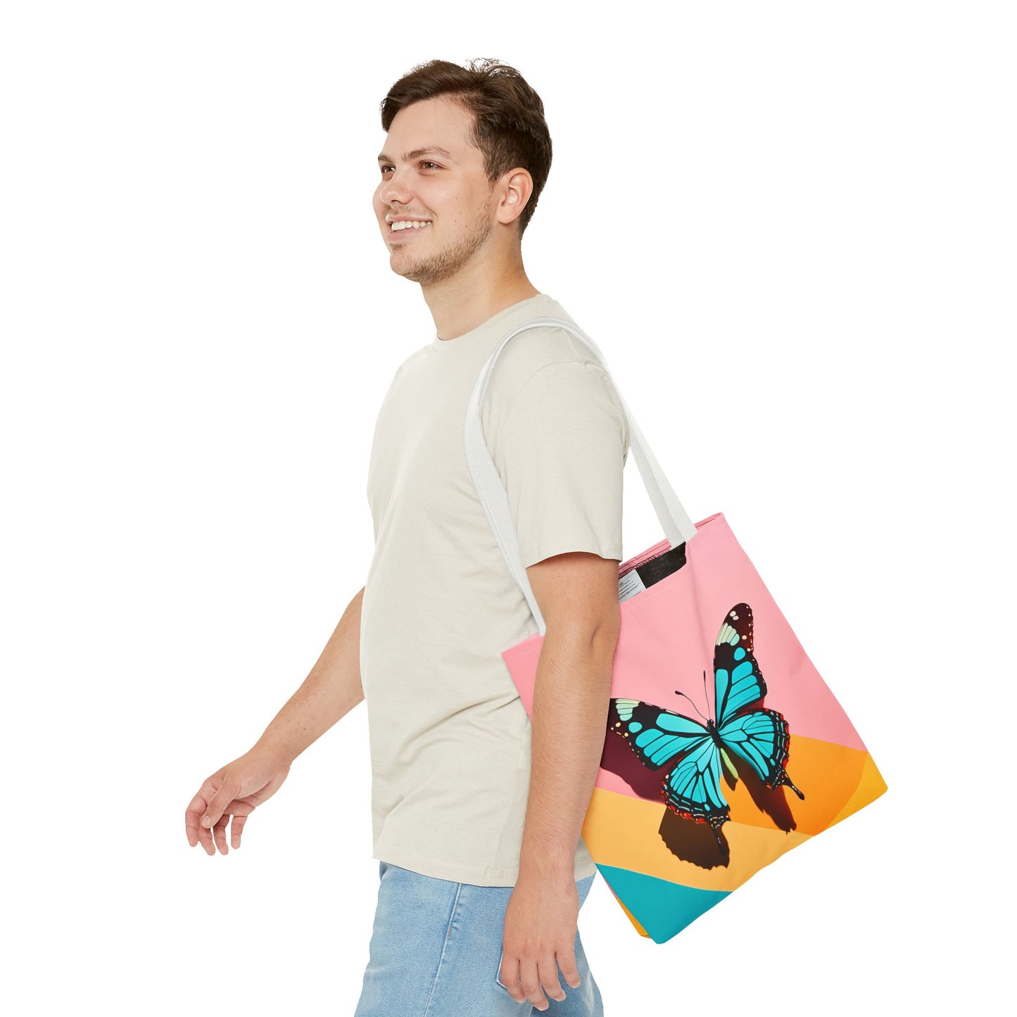 Blue Butterfly Tote Bag