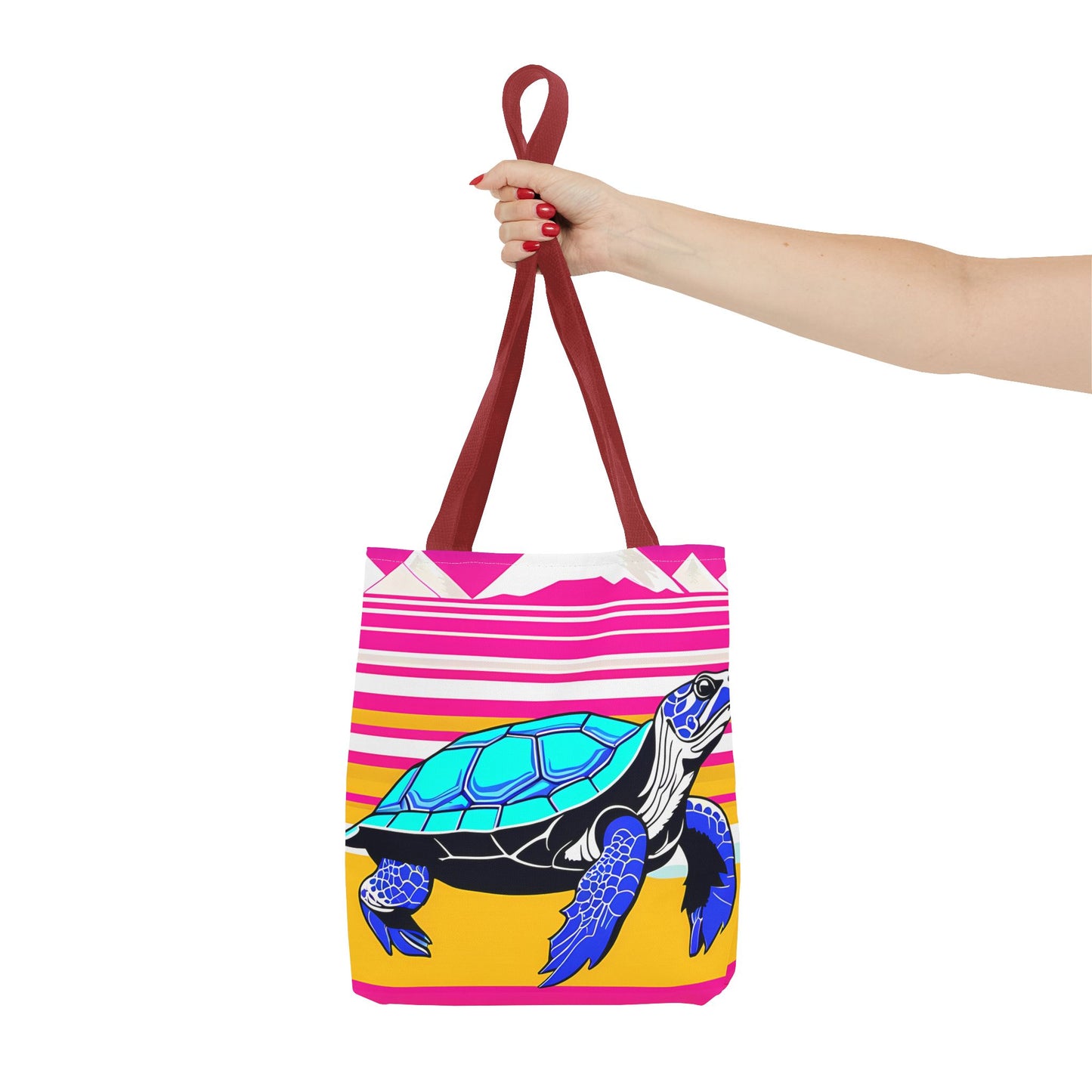 Retro Turtle Beach Tote Bag