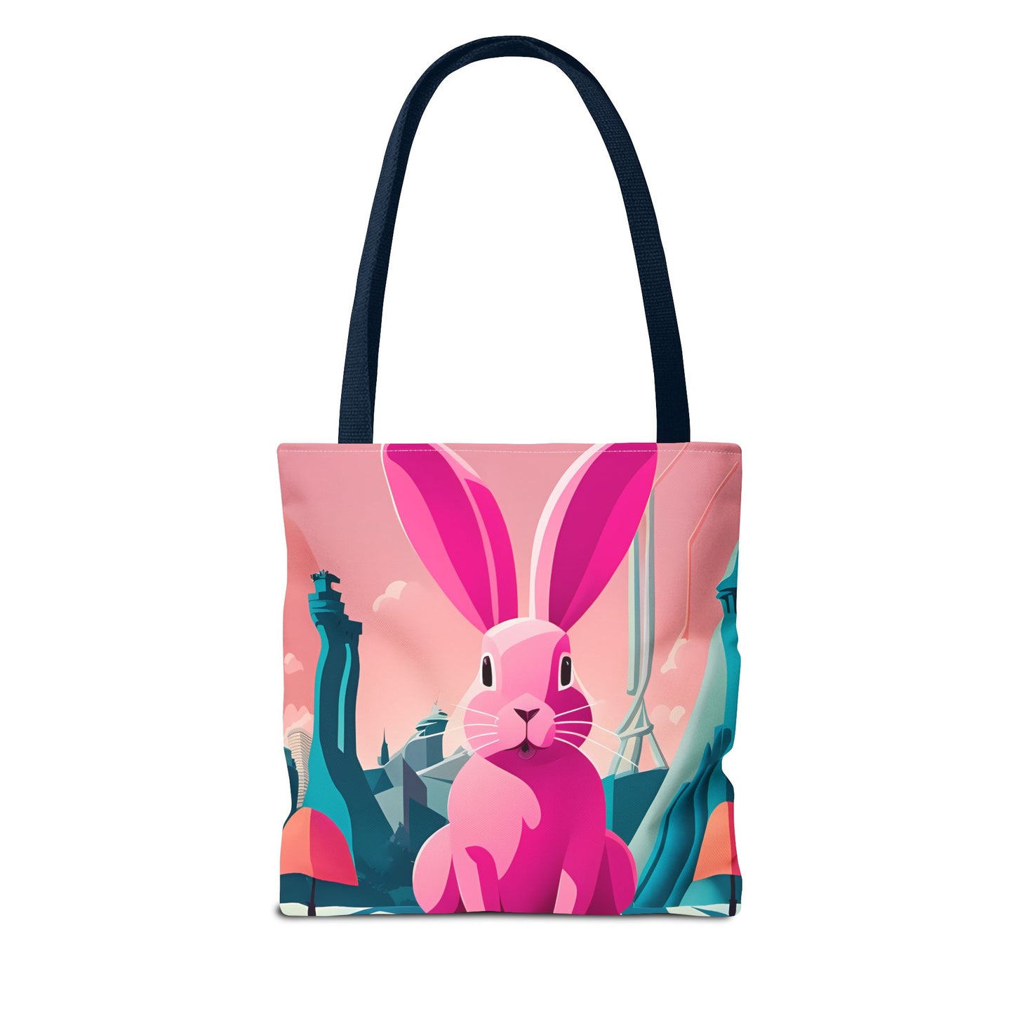 Urban Pink Rabbit Tote Bag