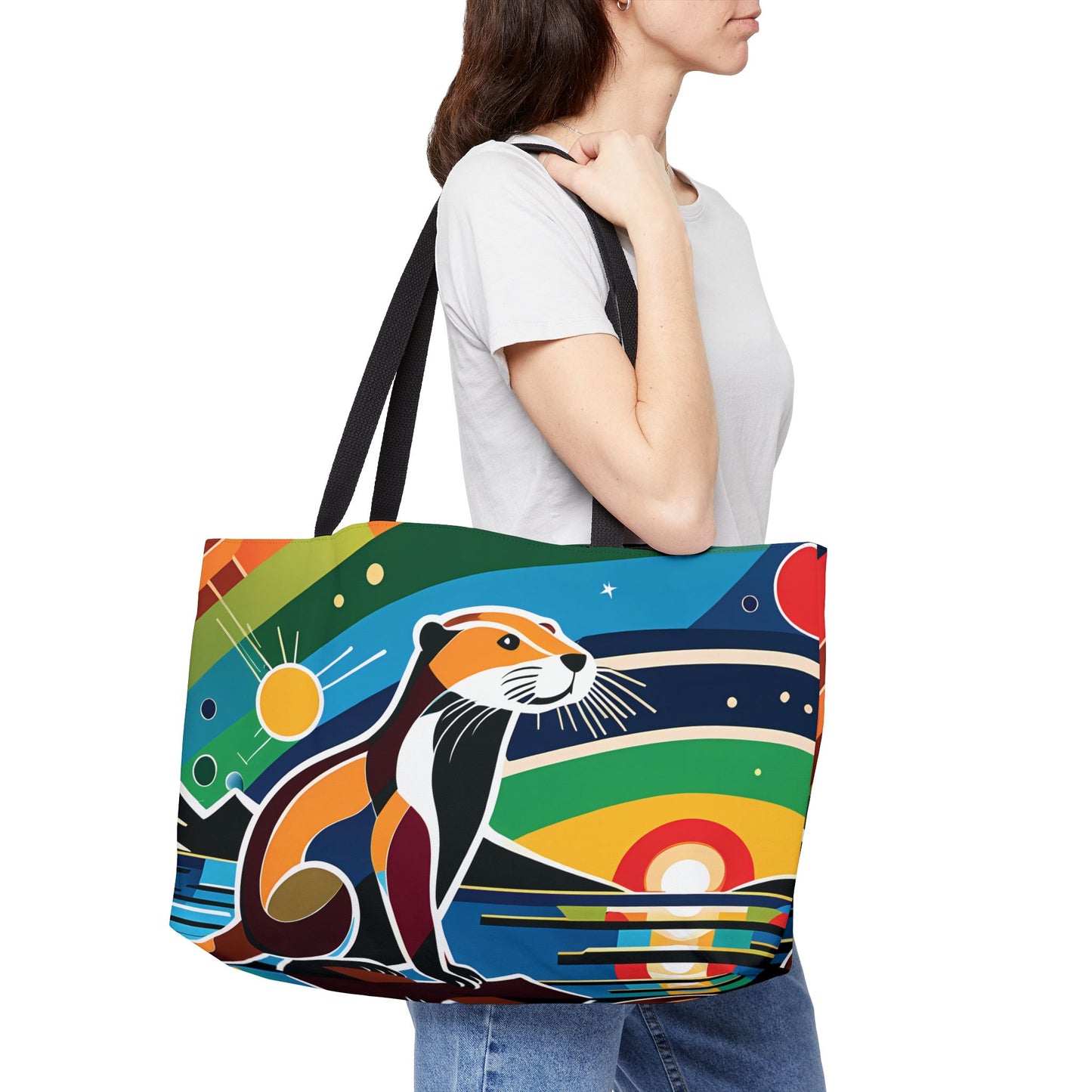 Cubist Otter Northern Lights Tote Bag