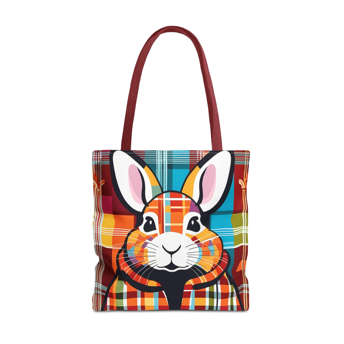 Plaid Bunny Tote Bag