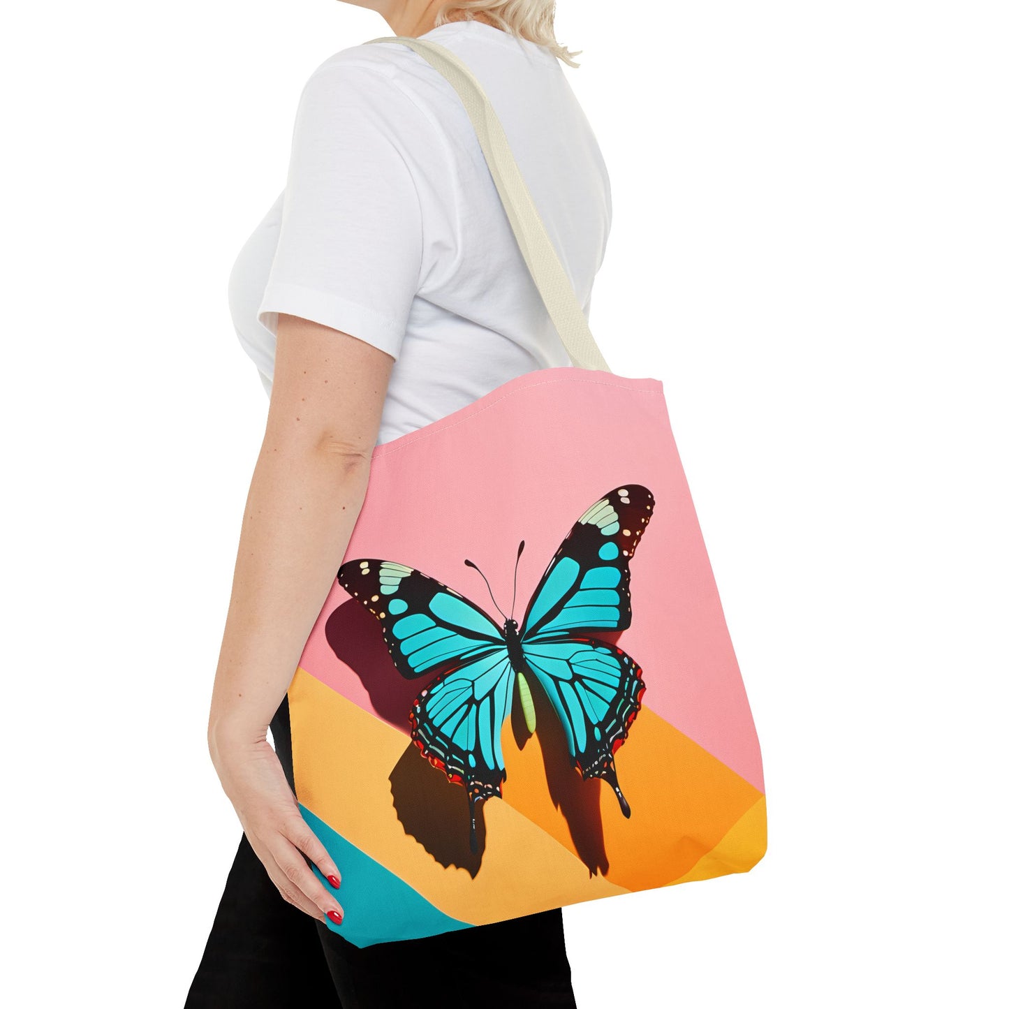 Blue Butterfly Tote Bag