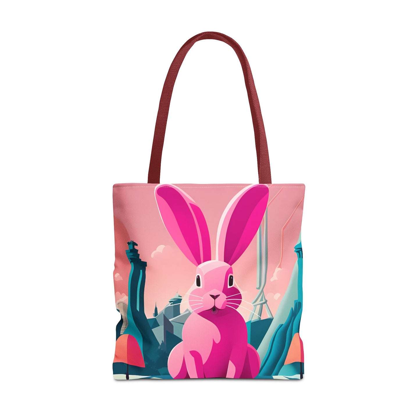 Urban Pink Rabbit Tote Bag
