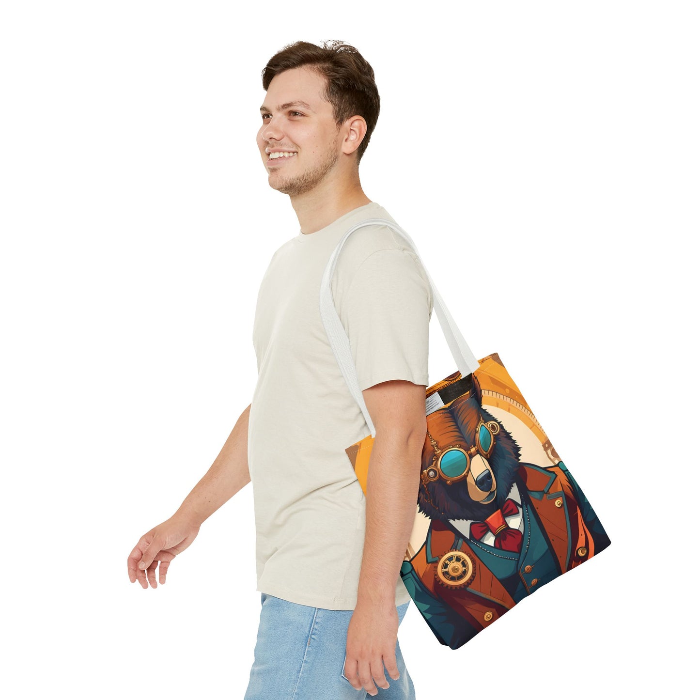 Steampunk Bear Tote Bag