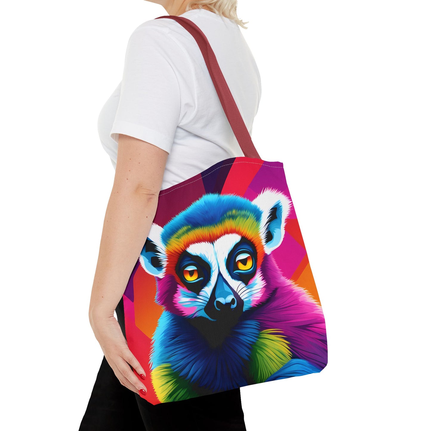 Psychedelic Lemur Tote Bag