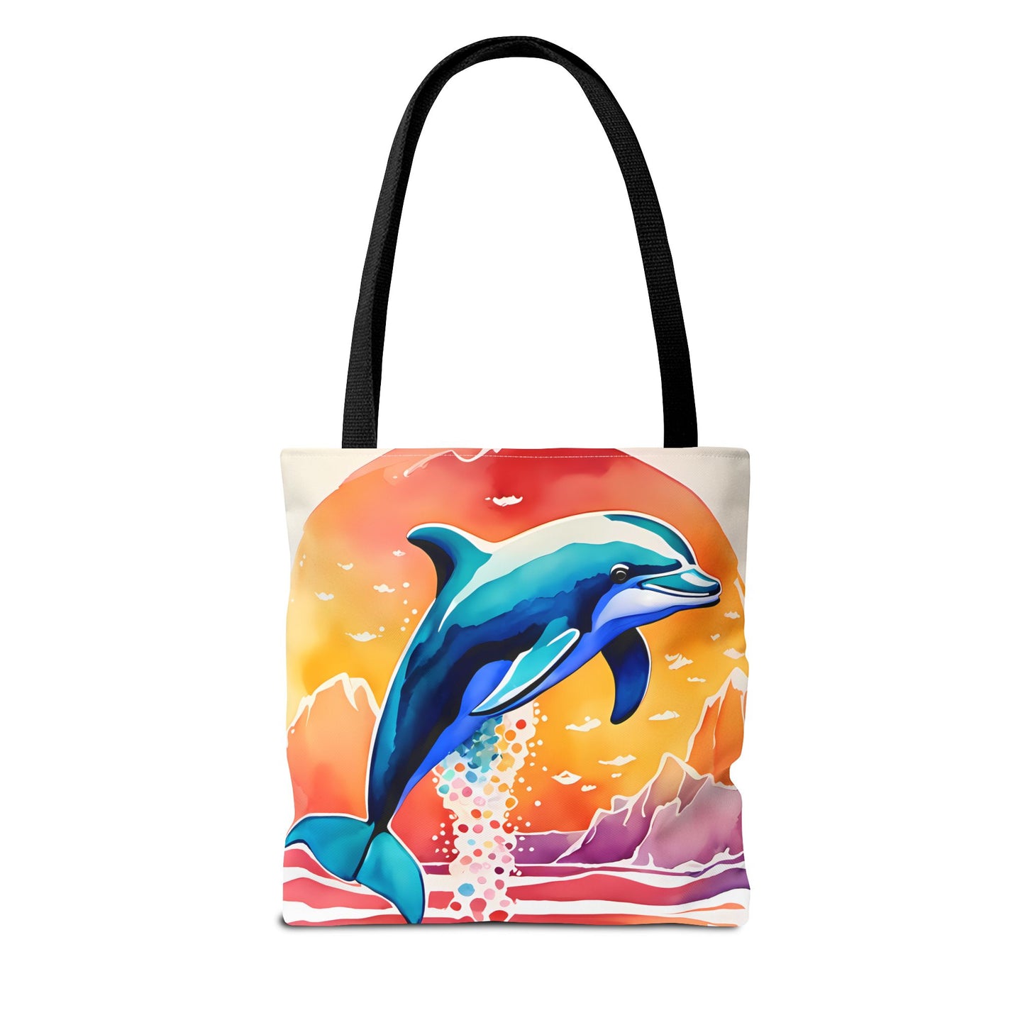 Sunset Dolphin Tote Bag